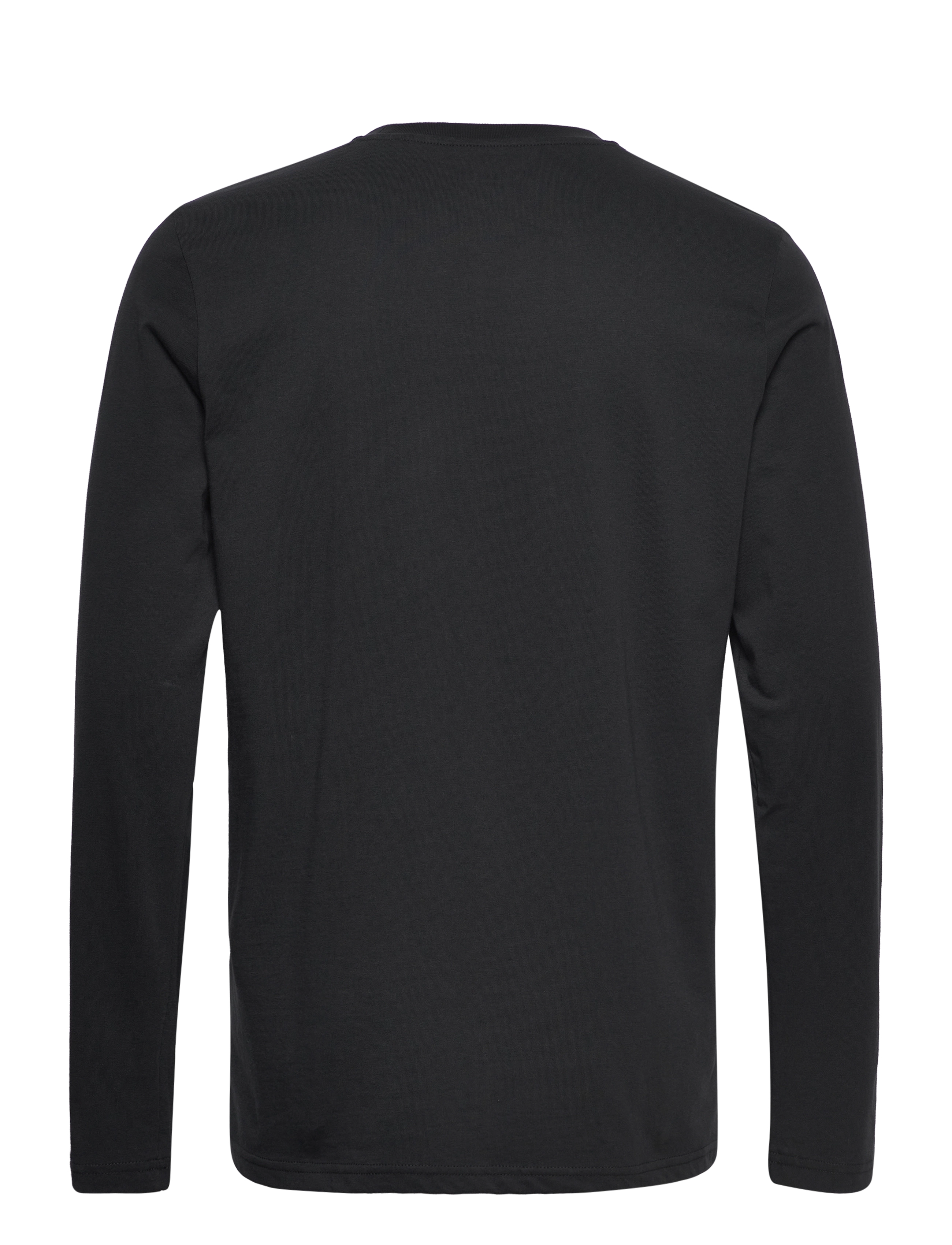 Knowledge Cotton Apparel - VIGGO badge long sleeve - Regenerat - black jet - 1
