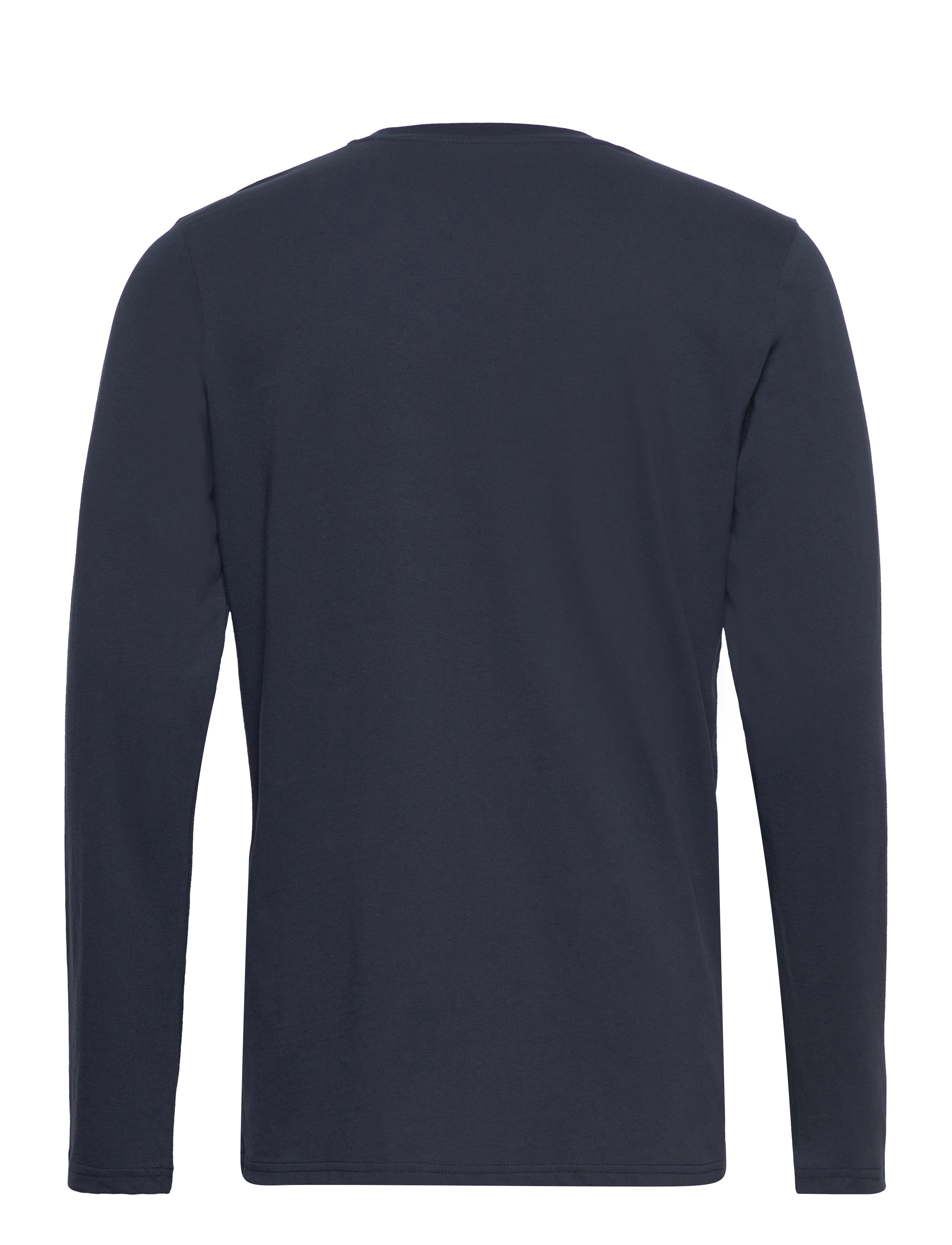 Knowledge Cotton Apparel - VIGGO badge long sleeve - Regenerat - langærmede t-shirts - total eclipse - 2