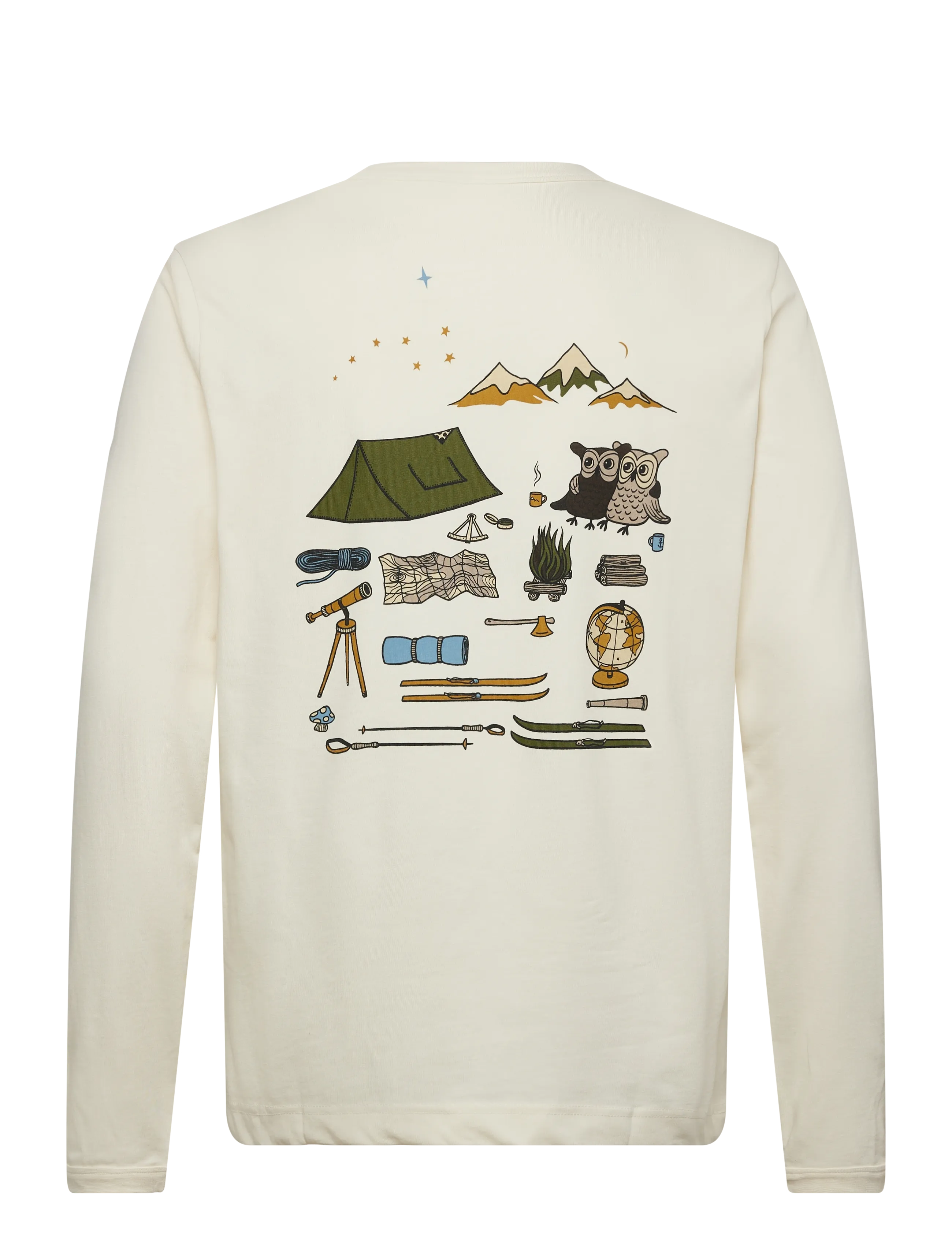 Knowledge Cotton Apparel - Organic Cotton Long sleeved T-shirt - langærmede t-shirts - egret - 1