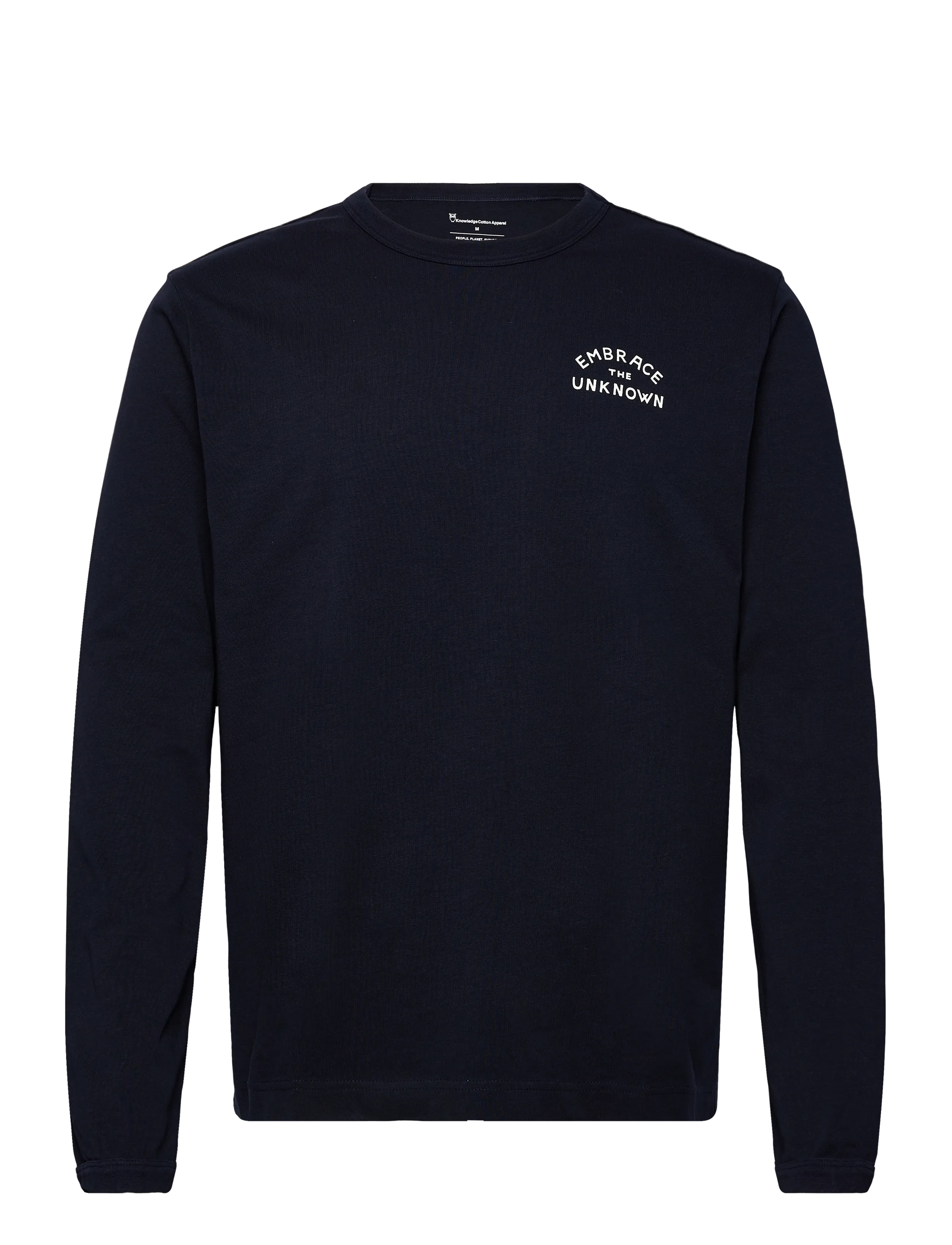 Knowledge Cotton Apparel Organic Long Sleeved T-Shirt, XL, T-shirts, Marineblau - Long-sleeved, Männerswear