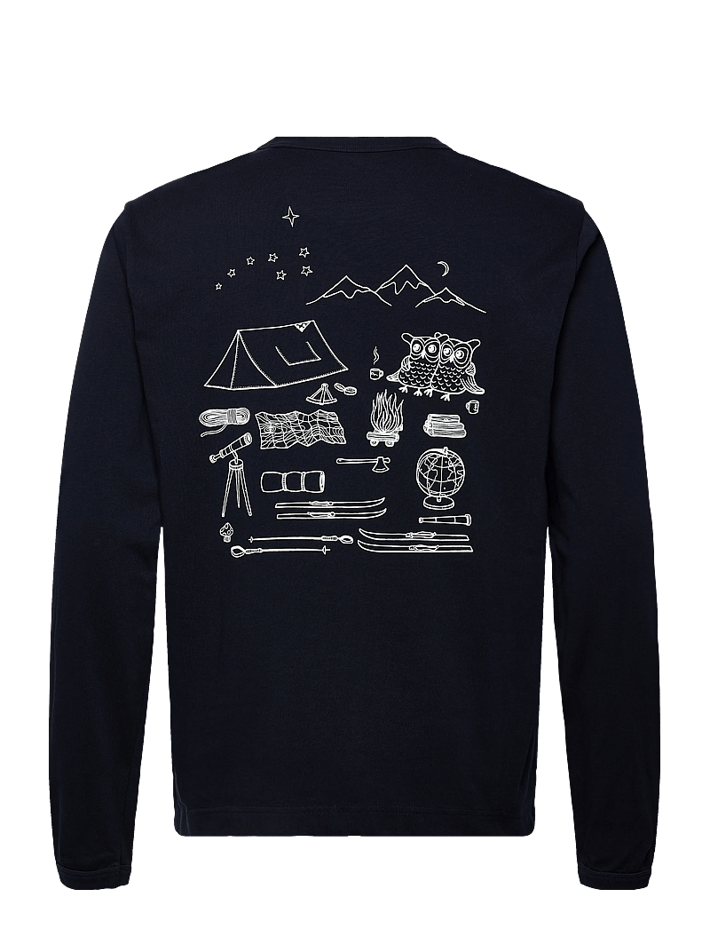Knowledge Cotton Apparel - Organic Cotton Long sleeved T-shirt - pikkade varrukatega t-särgid - night sky - 1