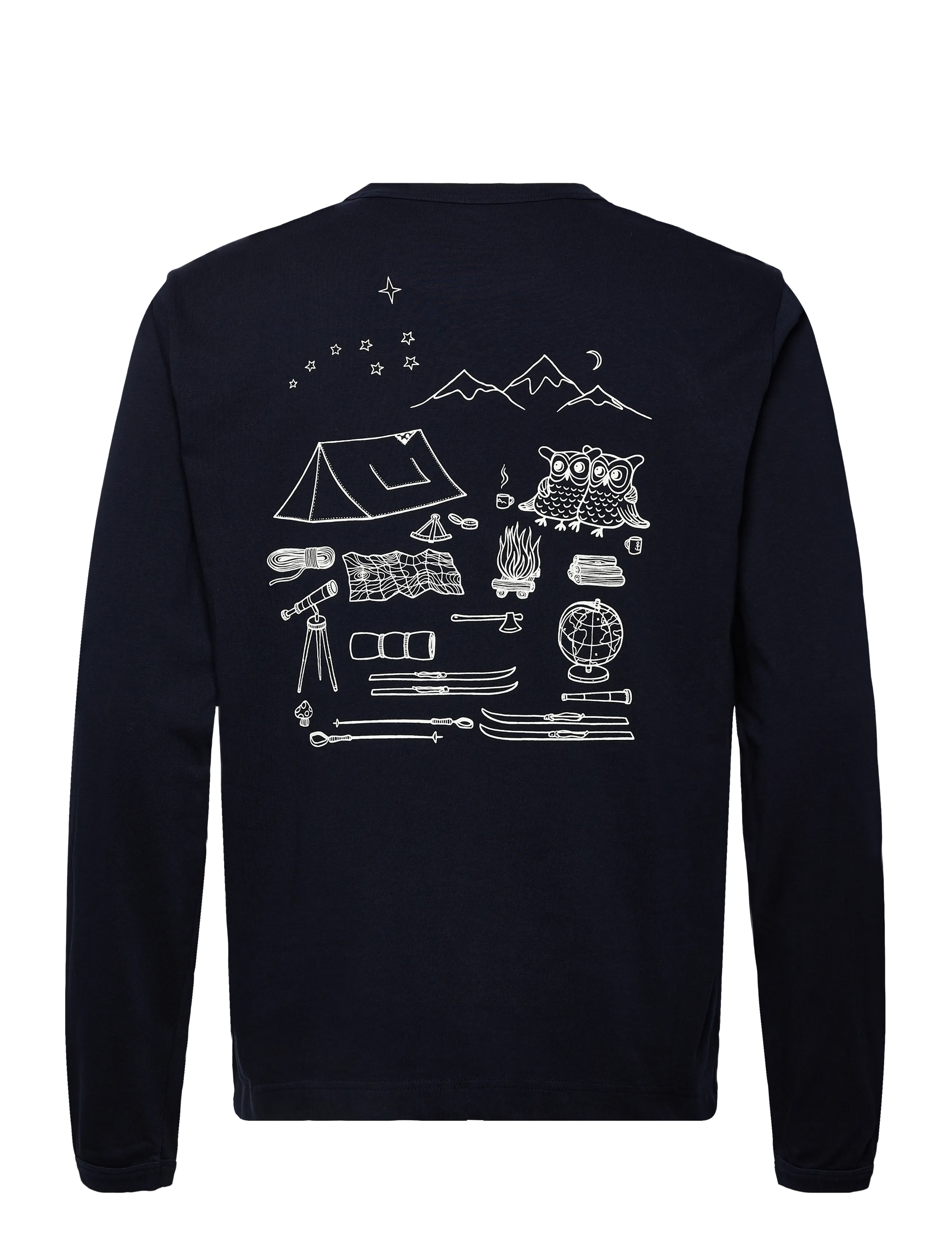 Knowledge Cotton Apparel - Organic Cotton Long sleeved T-shirt - langærmede t-shirts - night sky - 1