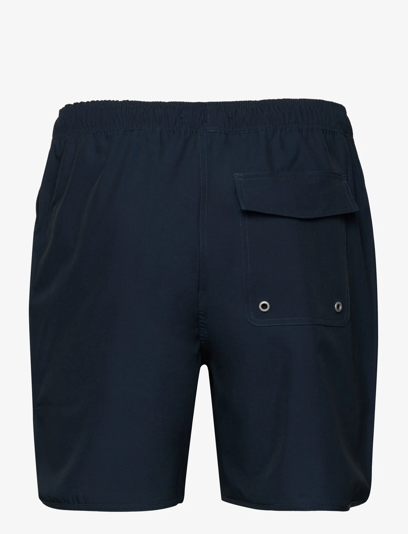 Knowledge Cotton Apparel - Swim shorts with elastic waist and - vīriešiem - total eclipse - 1