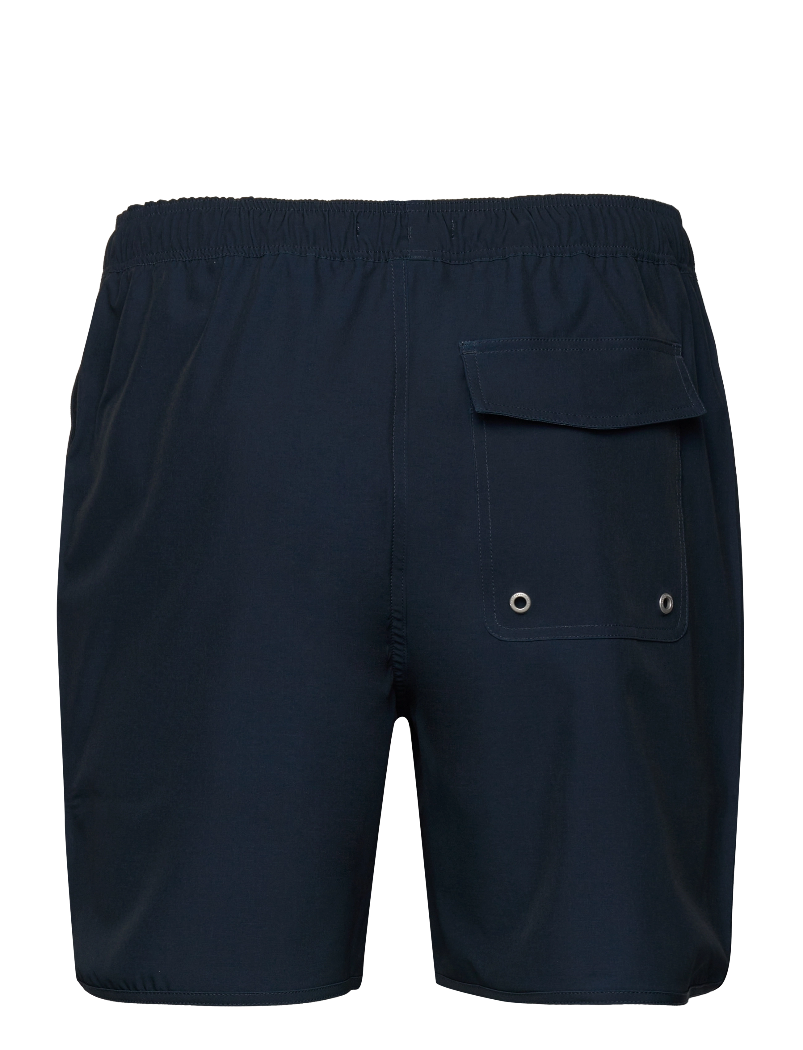 Knowledge Cotton Apparel - Swim shorts with elastic waist and - total eclipse - 1