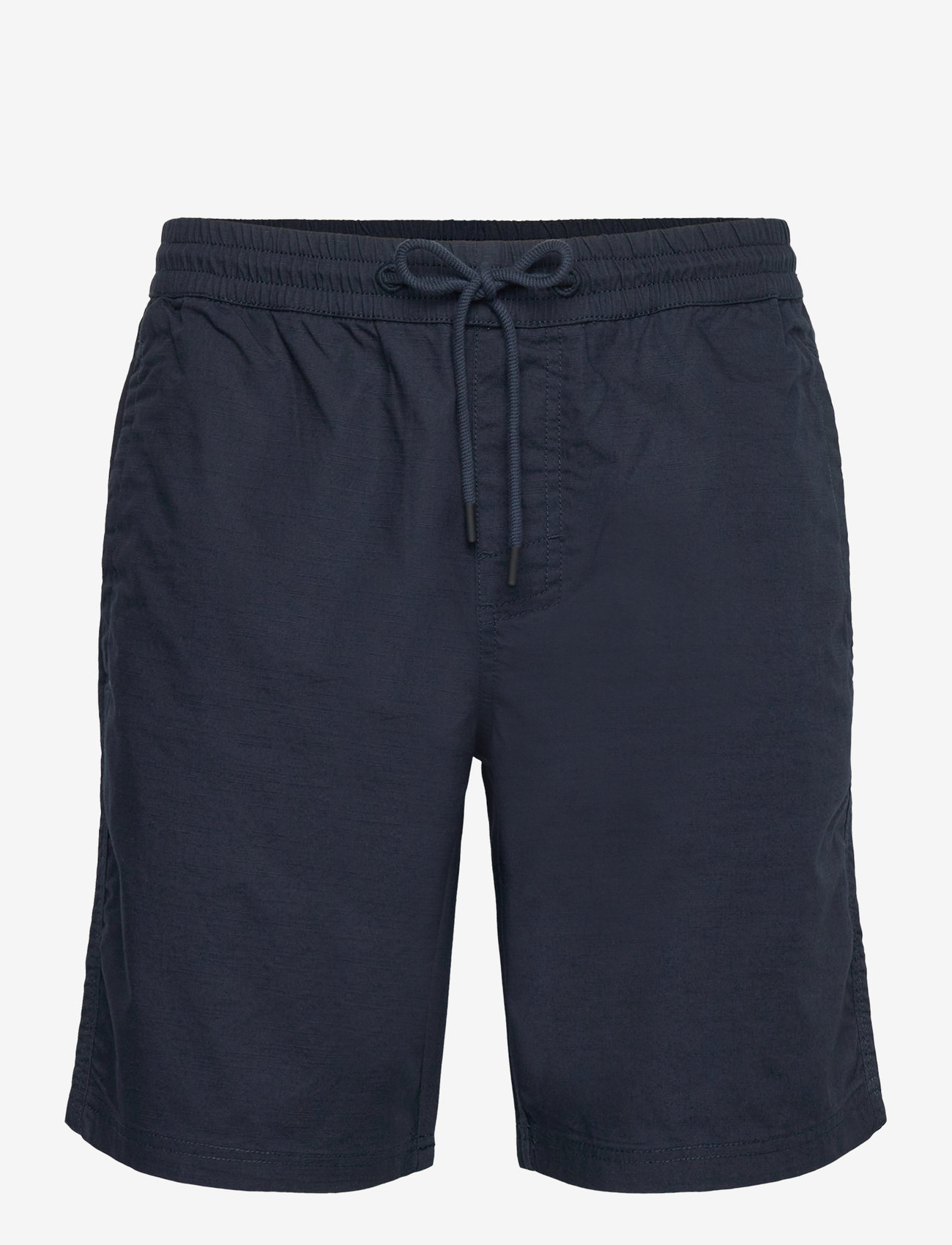 Knowledge Cotton Apparel - Boardwalk slub shorts with elastic - casual shorts - total eclipse - 0