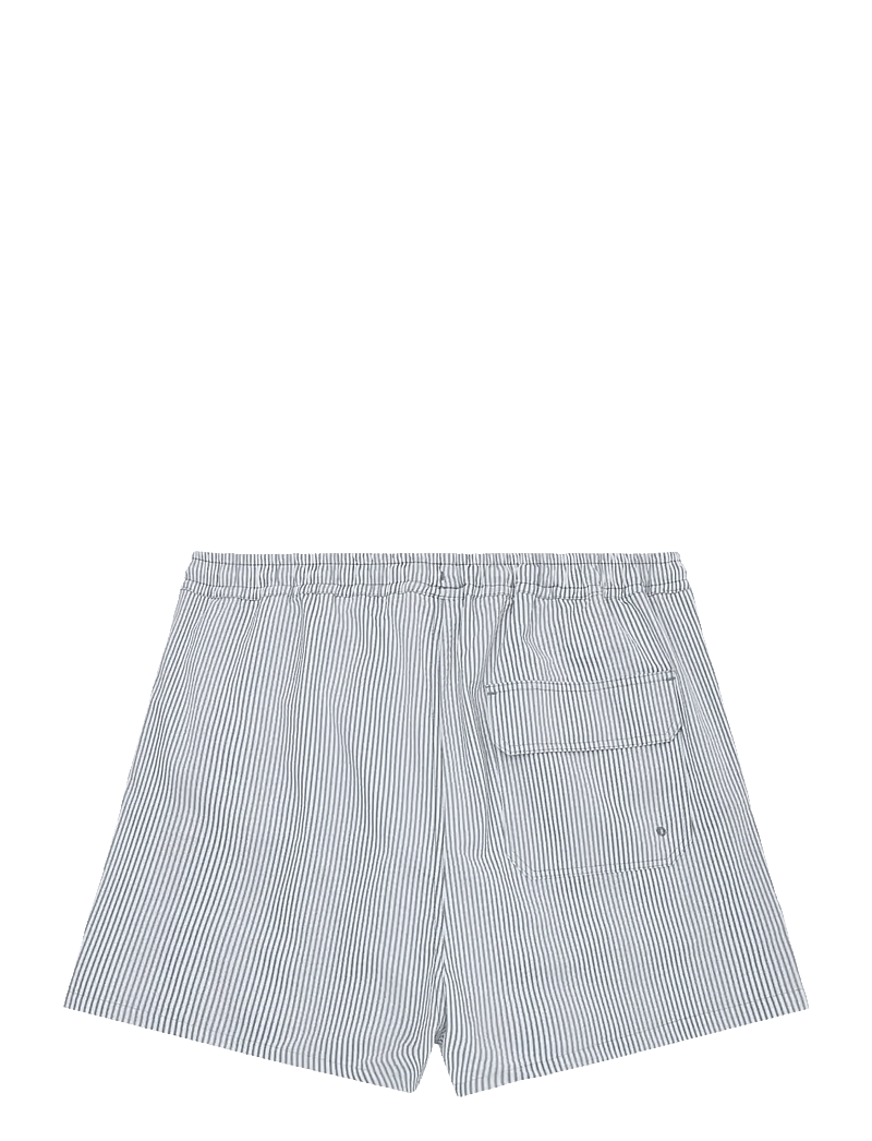 Knowledge Cotton Apparel - Mid-thigh seersucker swimshorts - badeshorts - blue stripe - 2