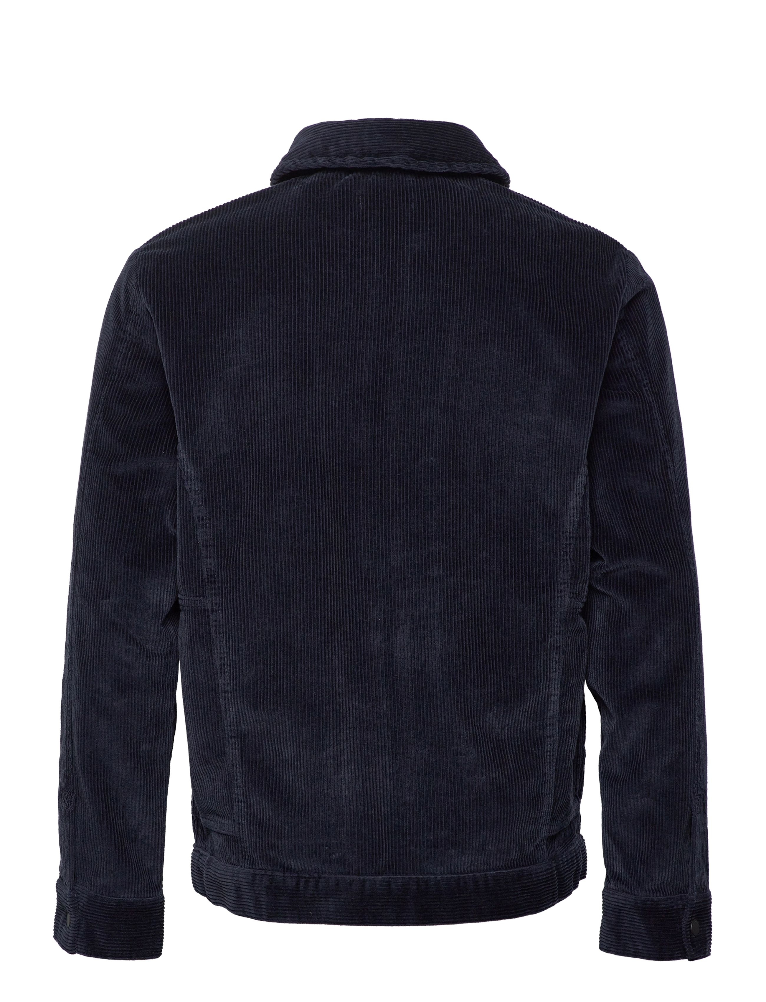 Knowledge Cotton Apparel - Classic 8-wales cotton corduroy zip - total eclipse - 1