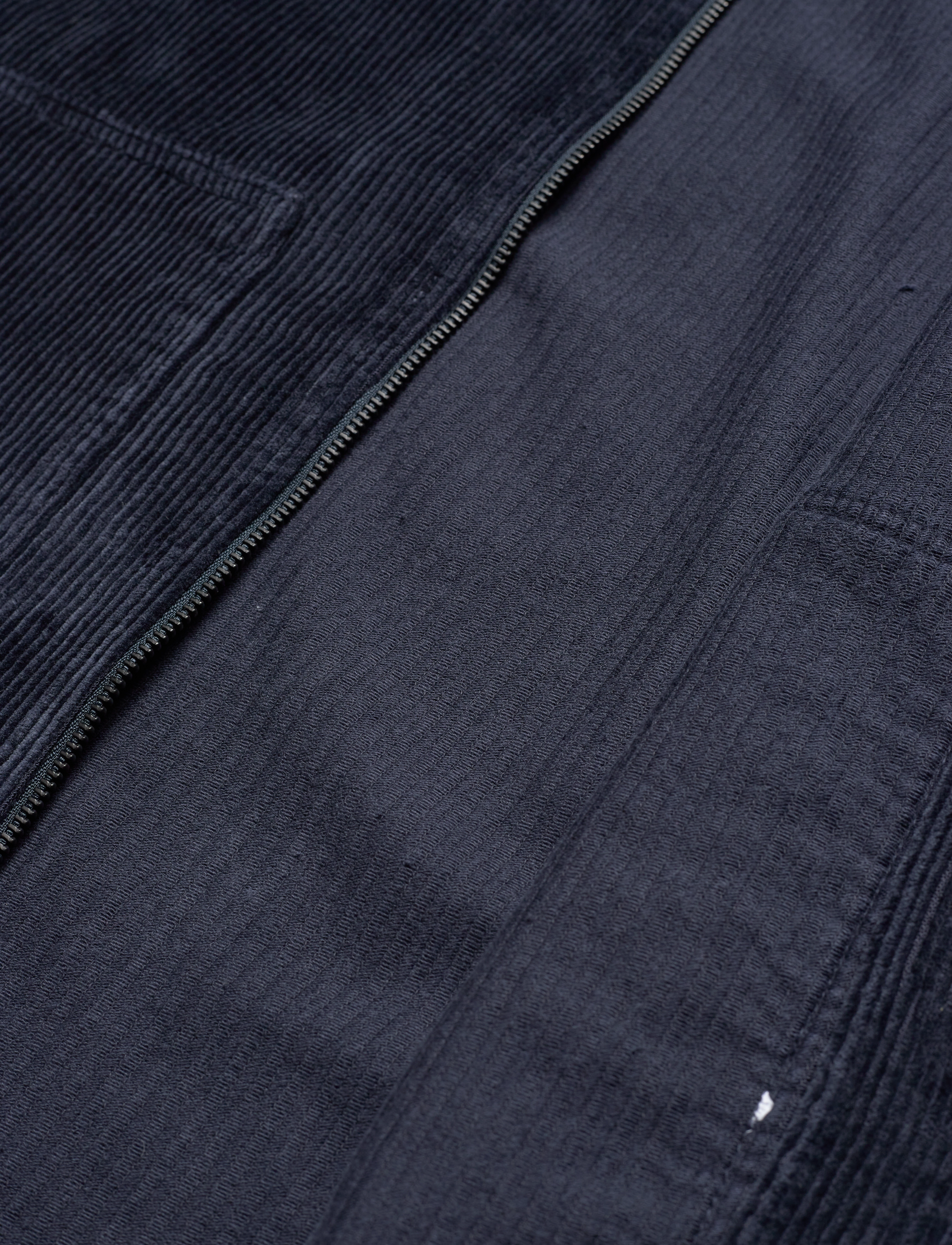 Knowledge Cotton Apparel - Classic 8-wales cotton corduroy zip - total eclipse - 3