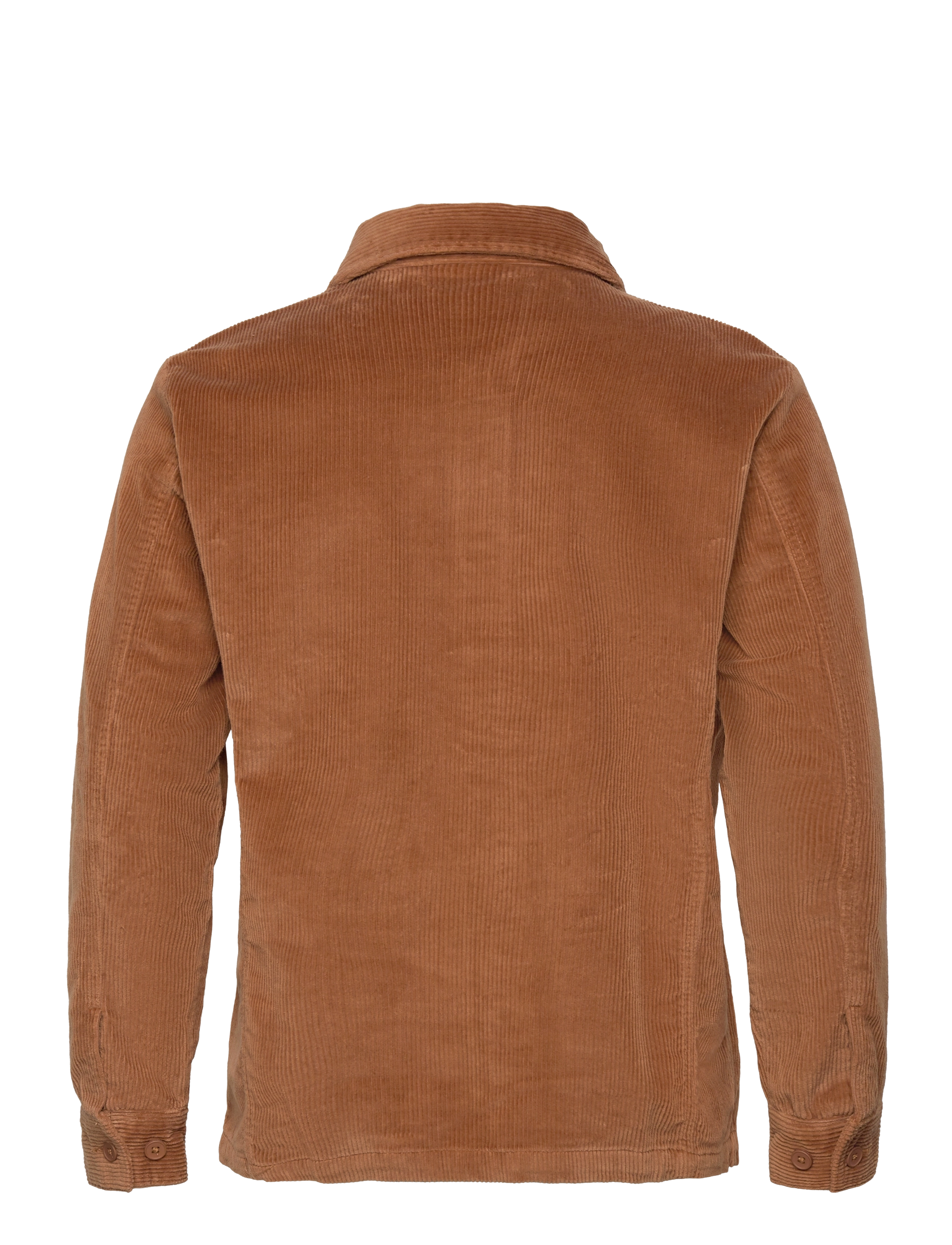 Knowledge Cotton Apparel - Organic Cotton Corduroy Overshirt G - brown sugar - 1