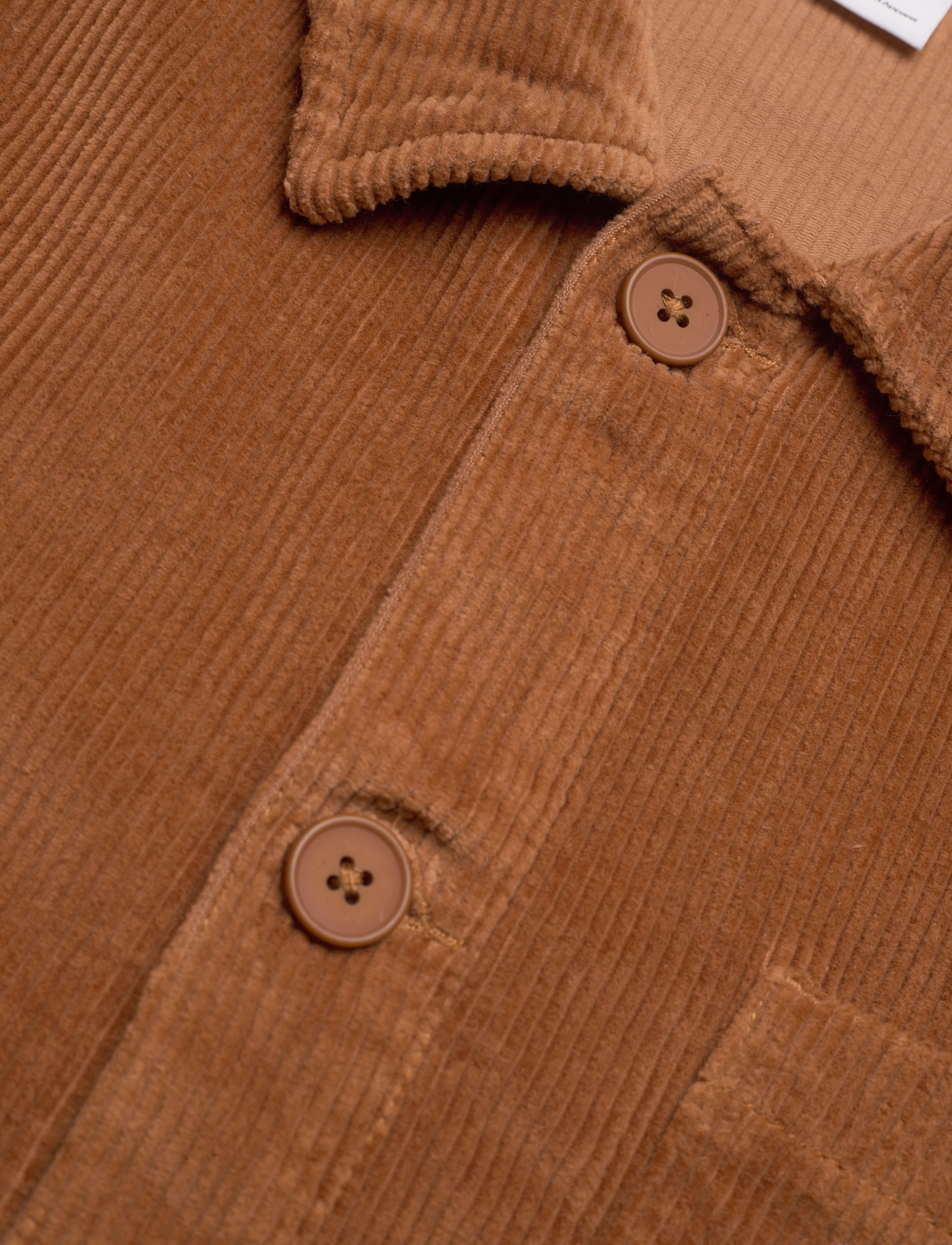 Knowledge Cotton Apparel - Organic Cotton Corduroy Overshirt G - brown sugar - 2