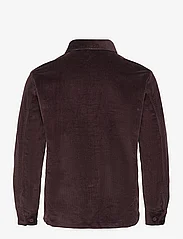 Knowledge Cotton Apparel - Stretched 8-wales corduroy overshir - miesten - chocolate plum - 1