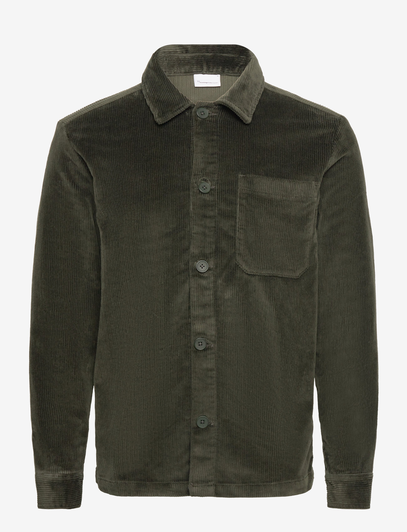 Knowledge Cotton Apparel - Organic Cotton Corduroy Overshirt G - fløjlsskjorter - forrest night - 0