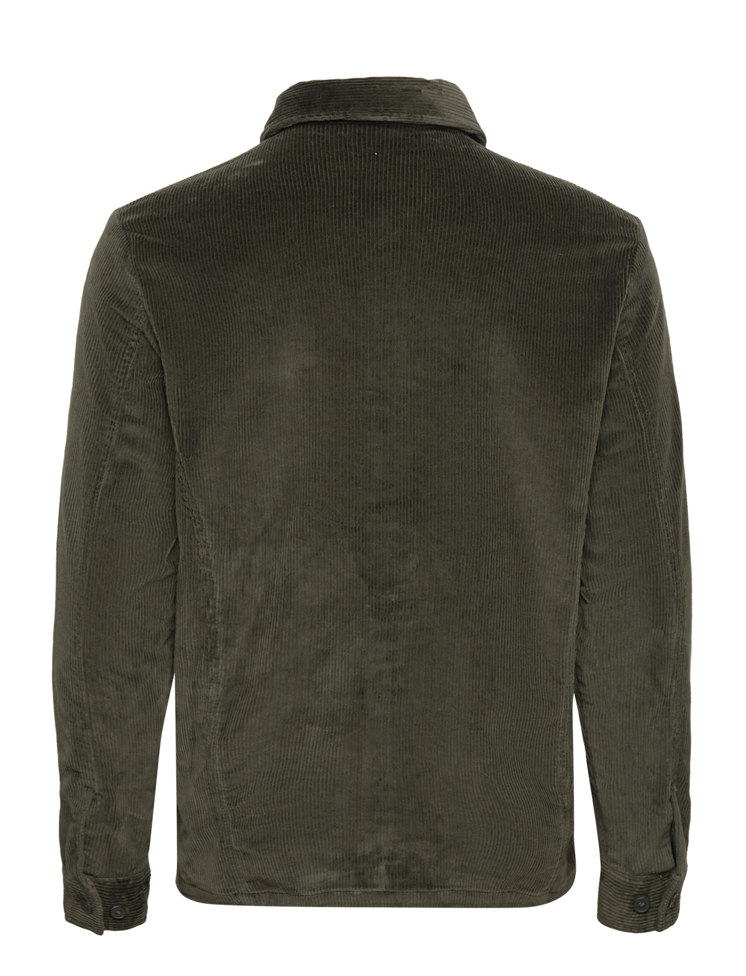 Knowledge Cotton Apparel - Organic Cotton Corduroy Overshirt G - forrest night - 1