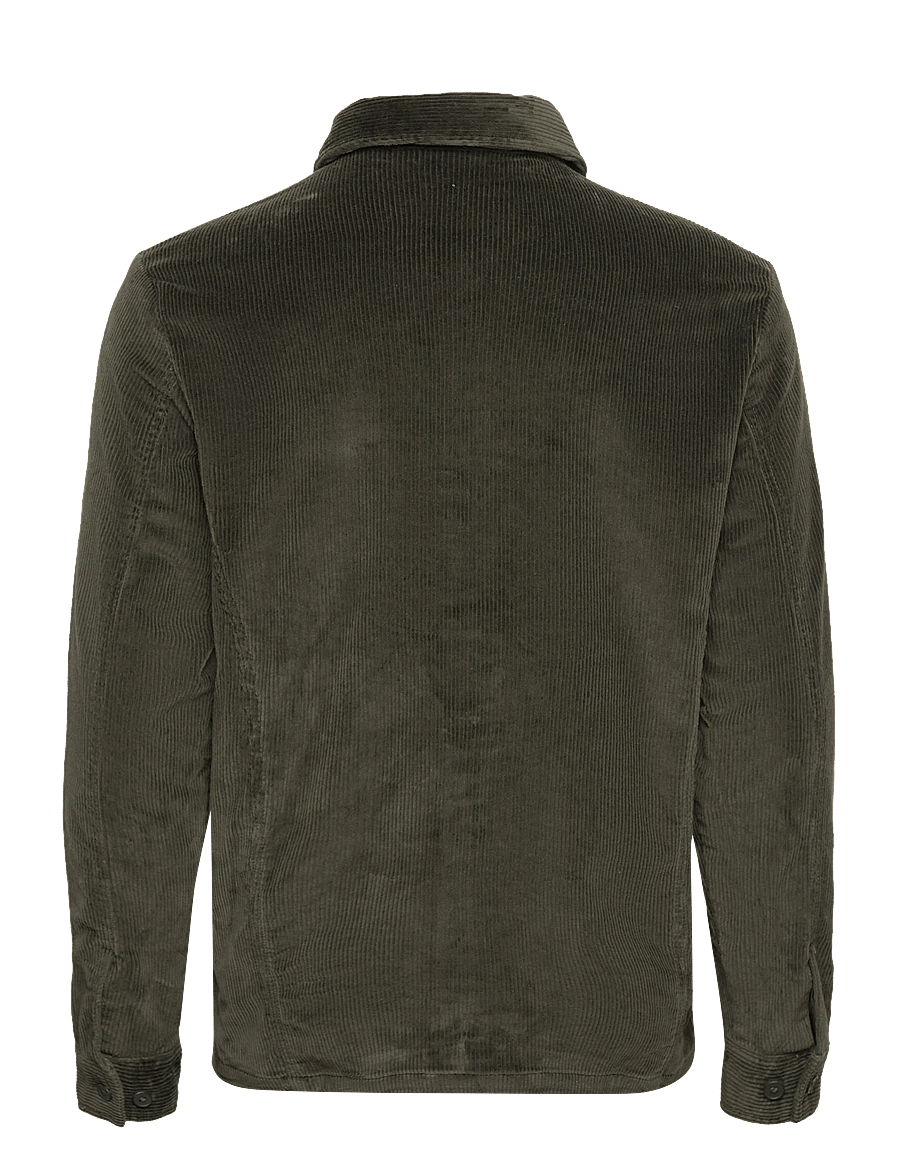 Knowledge Cotton Apparel - Organic Cotton Corduroy Overshirt G - forrest night - 1