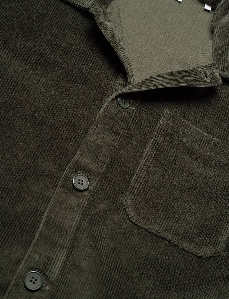 Knowledge Cotton Apparel - Organic Cotton Corduroy Overshirt G - manchesterskjortor - forrest night - 2