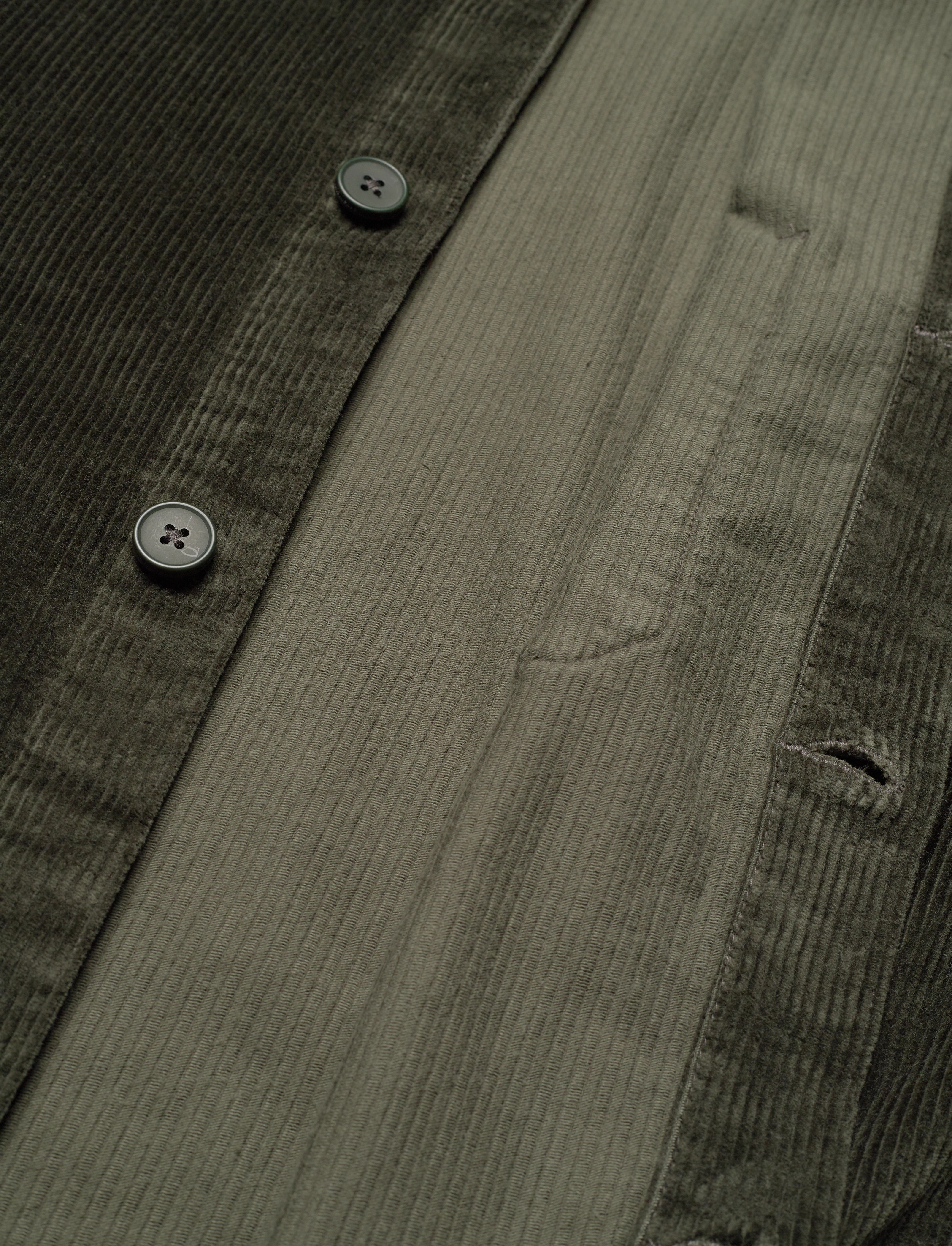 Knowledge Cotton Apparel - Organic Cotton Corduroy Overshirt G - forrest night - 3