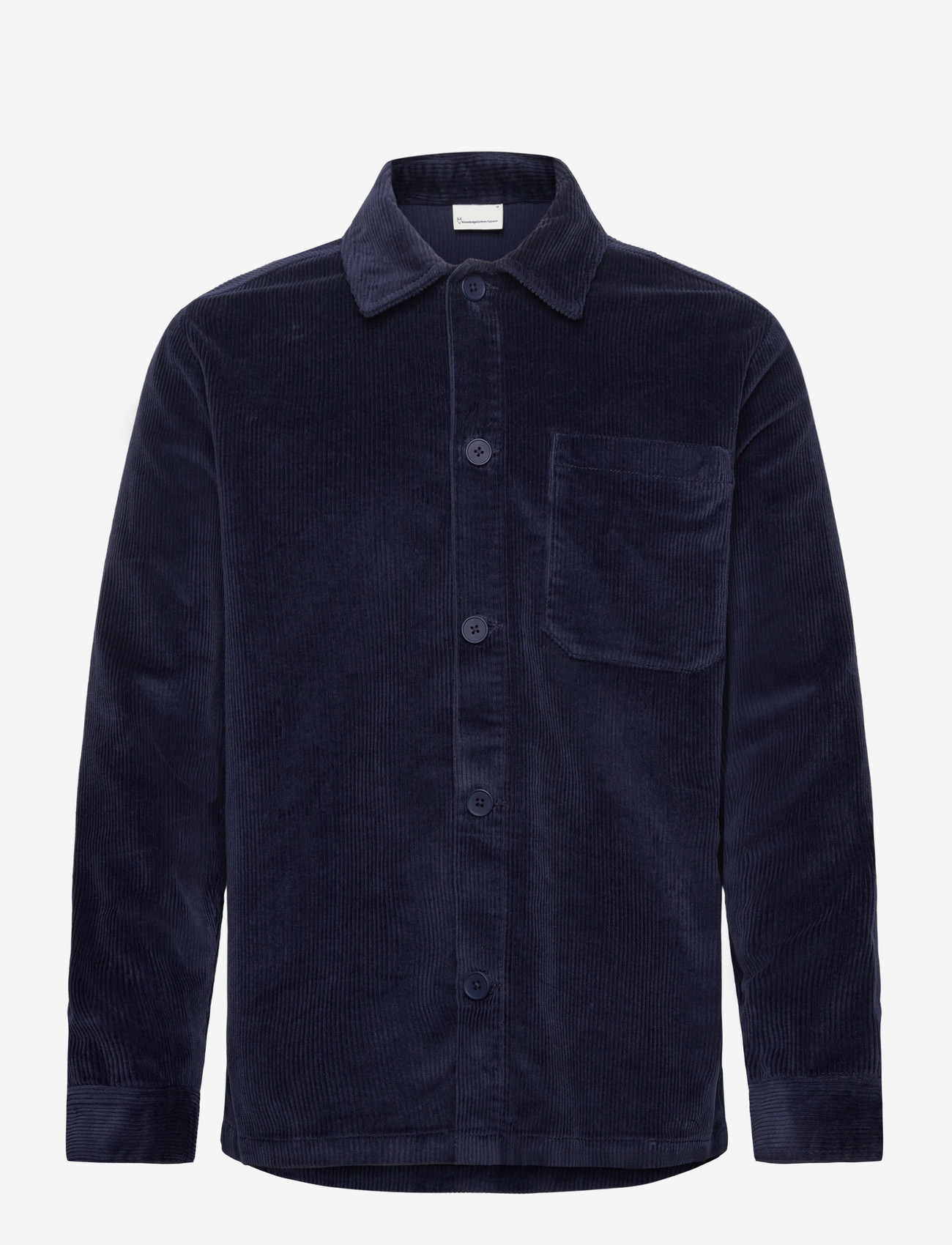 Knowledge Cotton Apparel - Organic Cotton Corduroy Overshirt G - manchesterskjortor - night sky - 0