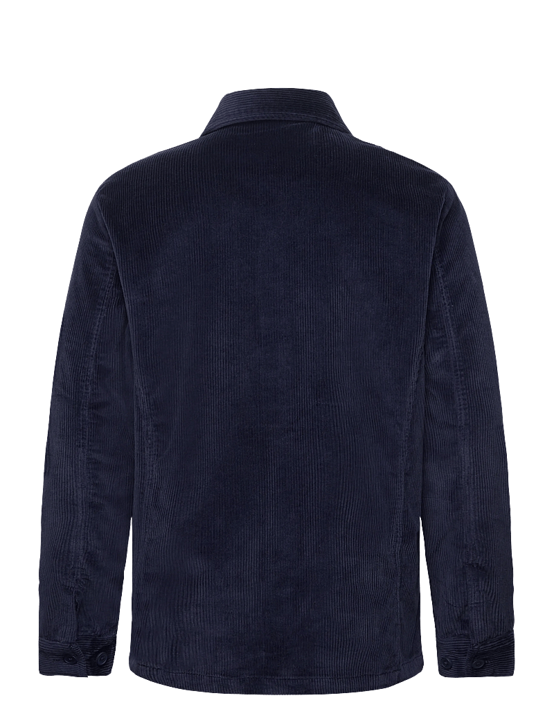 Knowledge Cotton Apparel - Organic Cotton Corduroy Overshirt G - cordhemden - night sky - 1