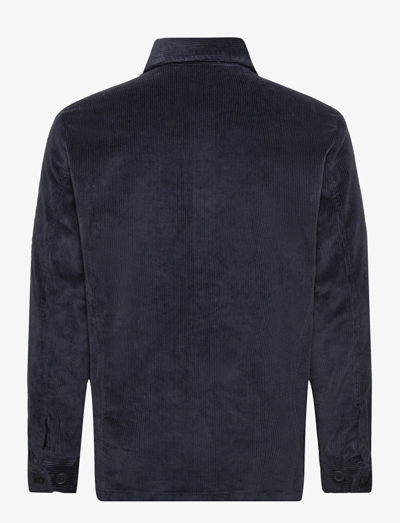 Knowledge Cotton Apparel - Stretched 8-wales corduroy overshir - chemises en velours côtelé - total eclipse - 1