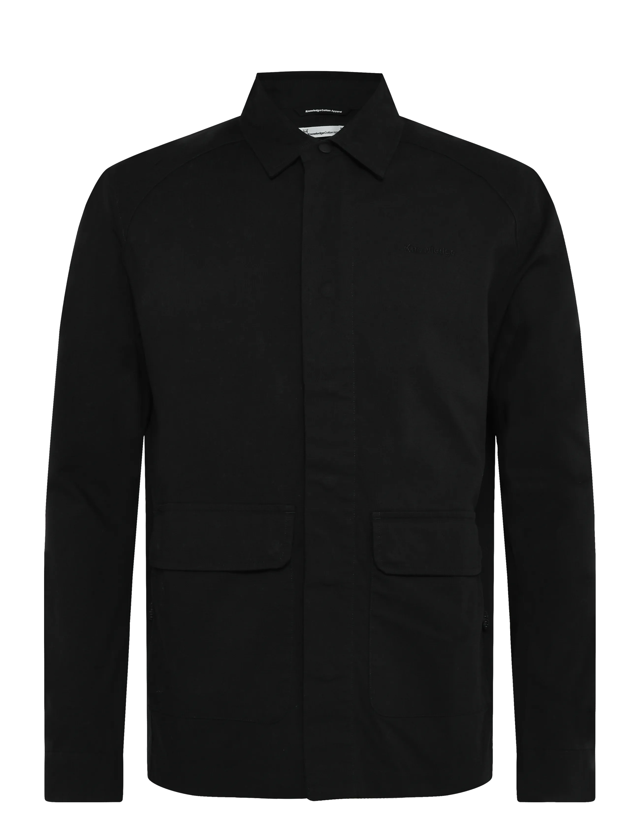 Knowledge Cotton Apparel Ripstop overshirt - GOTS/Vegan - Overshirts - BLACK JET / black