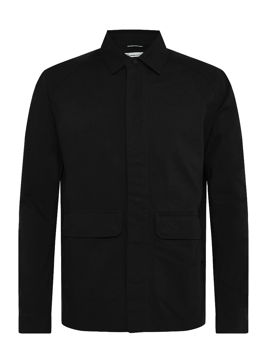 Knowledge Cotton Apparel - Ripstop overshirt - GOTS/Vegan - osta olukorra järgi - black jet - 1