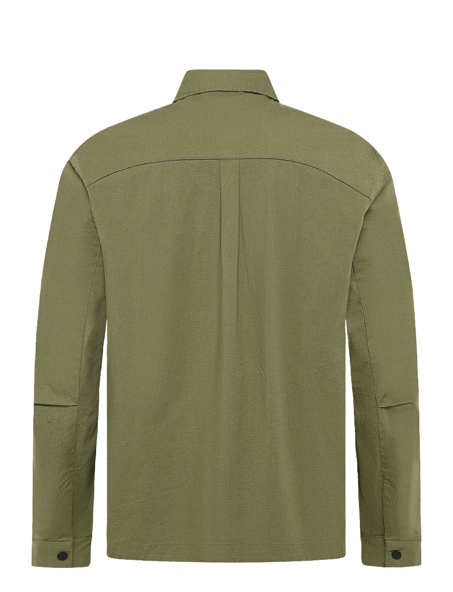 Knowledge Cotton Apparel - Ripstop overshirt - GOTS/Vegan - Überhemden - burned olive - 1