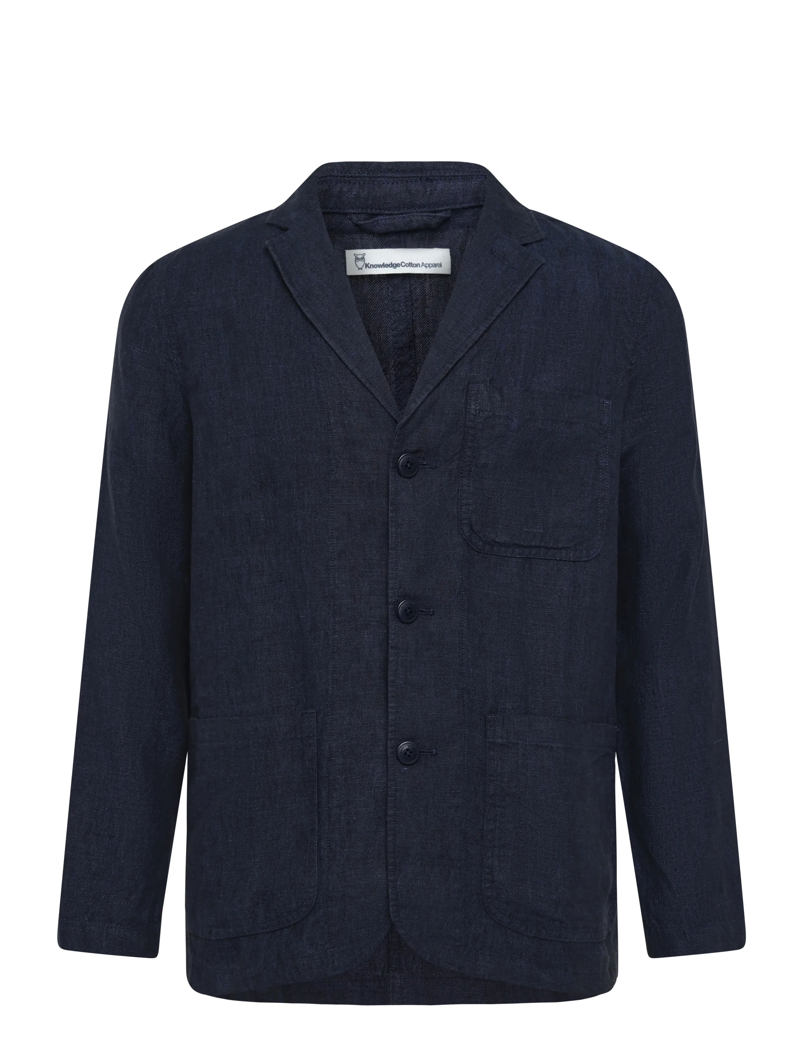 KNOWLEDGE Baumwolle APPAREL Linen Blazer Navy - L - Herren