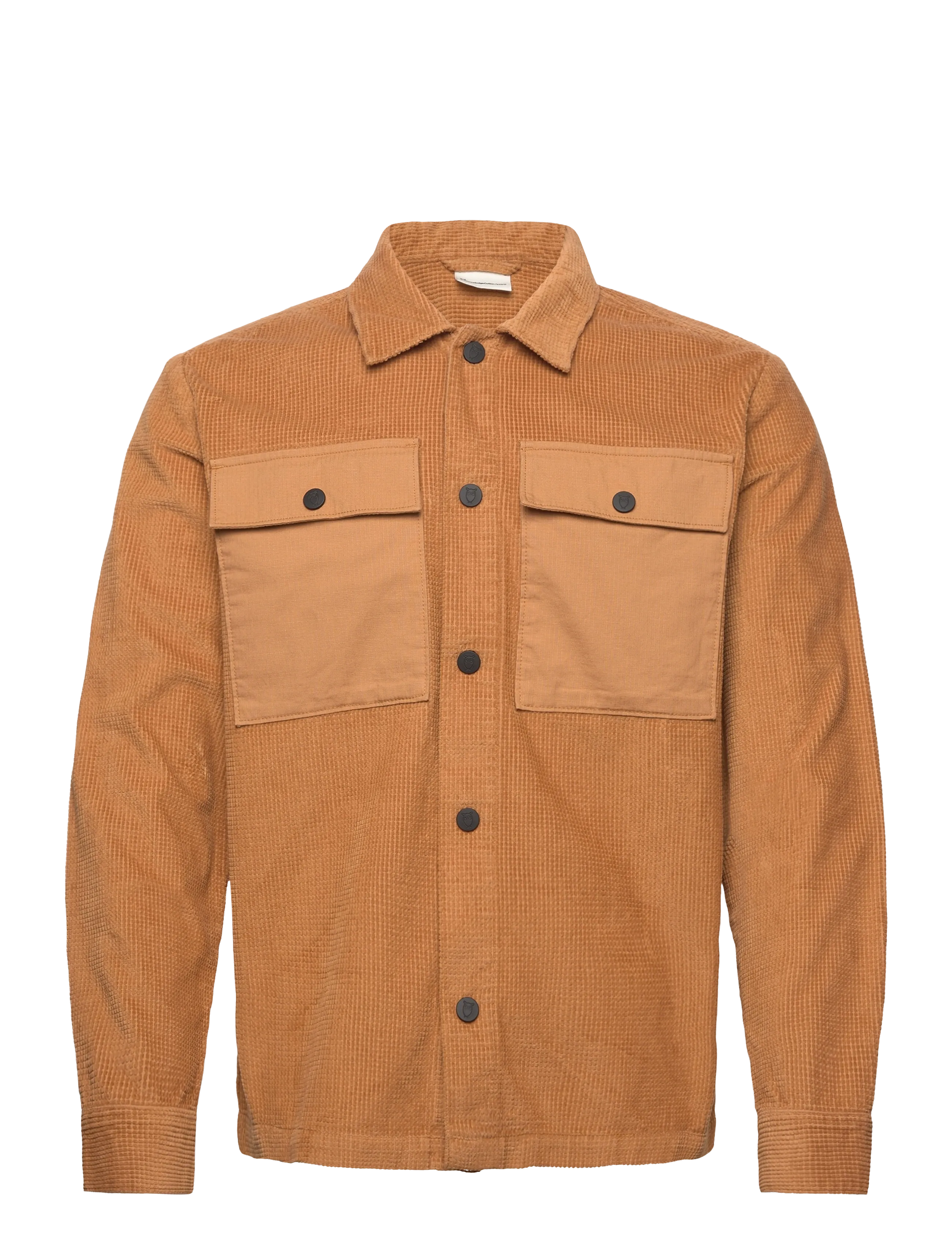 Knowledge Cotton Apparel Organic Cotton Corduroy Overshirt G - Overshirts - APPLE CINNAMON / brown