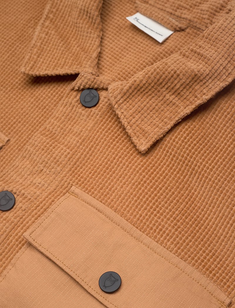 Knowledge Cotton Apparel - Organic Cotton Corduroy Overshirt G - cordhemden - apple cinnamon - 2