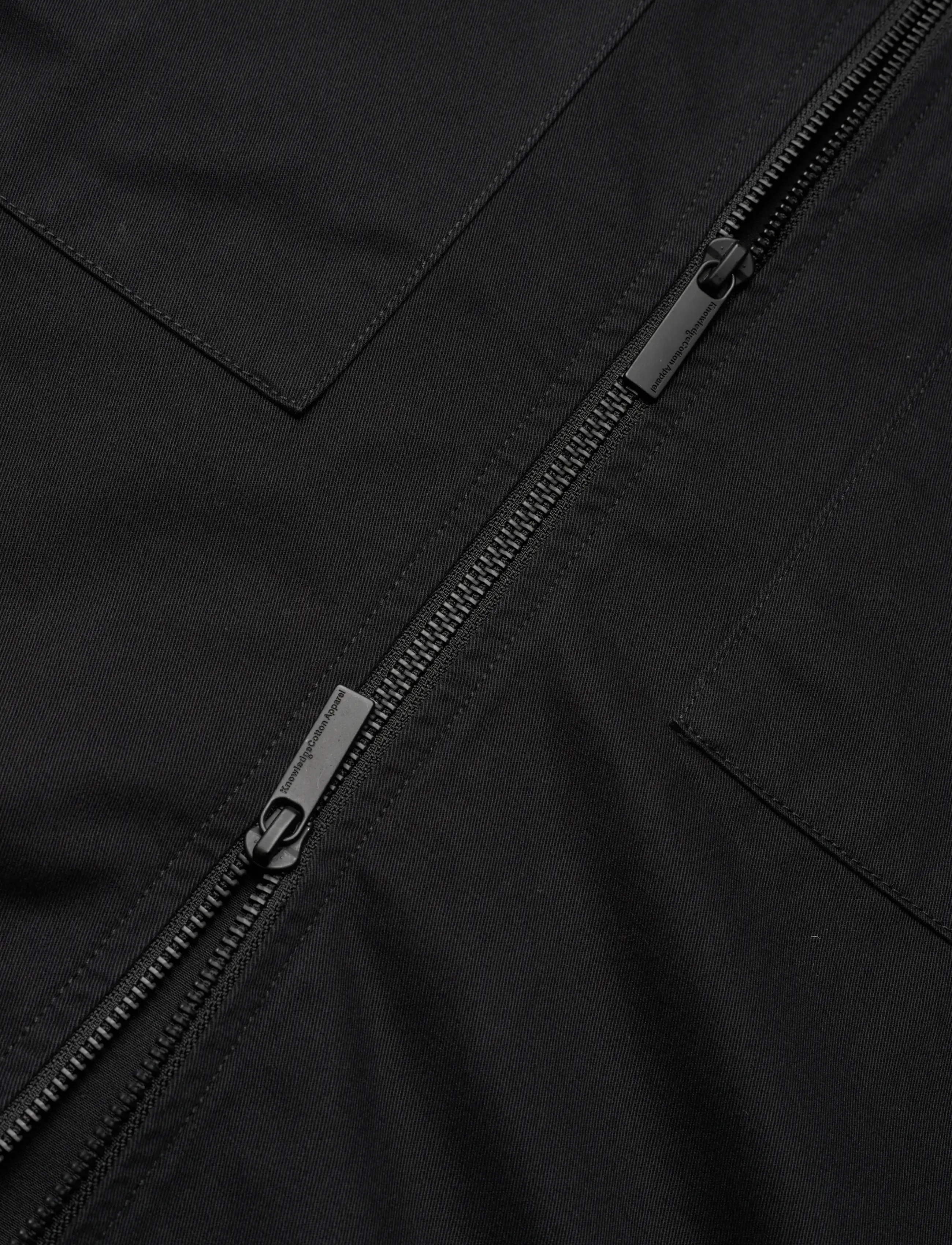 Knowledge Cotton Apparel - Twill zip overshirt - shop efter anledning - black jet - 3