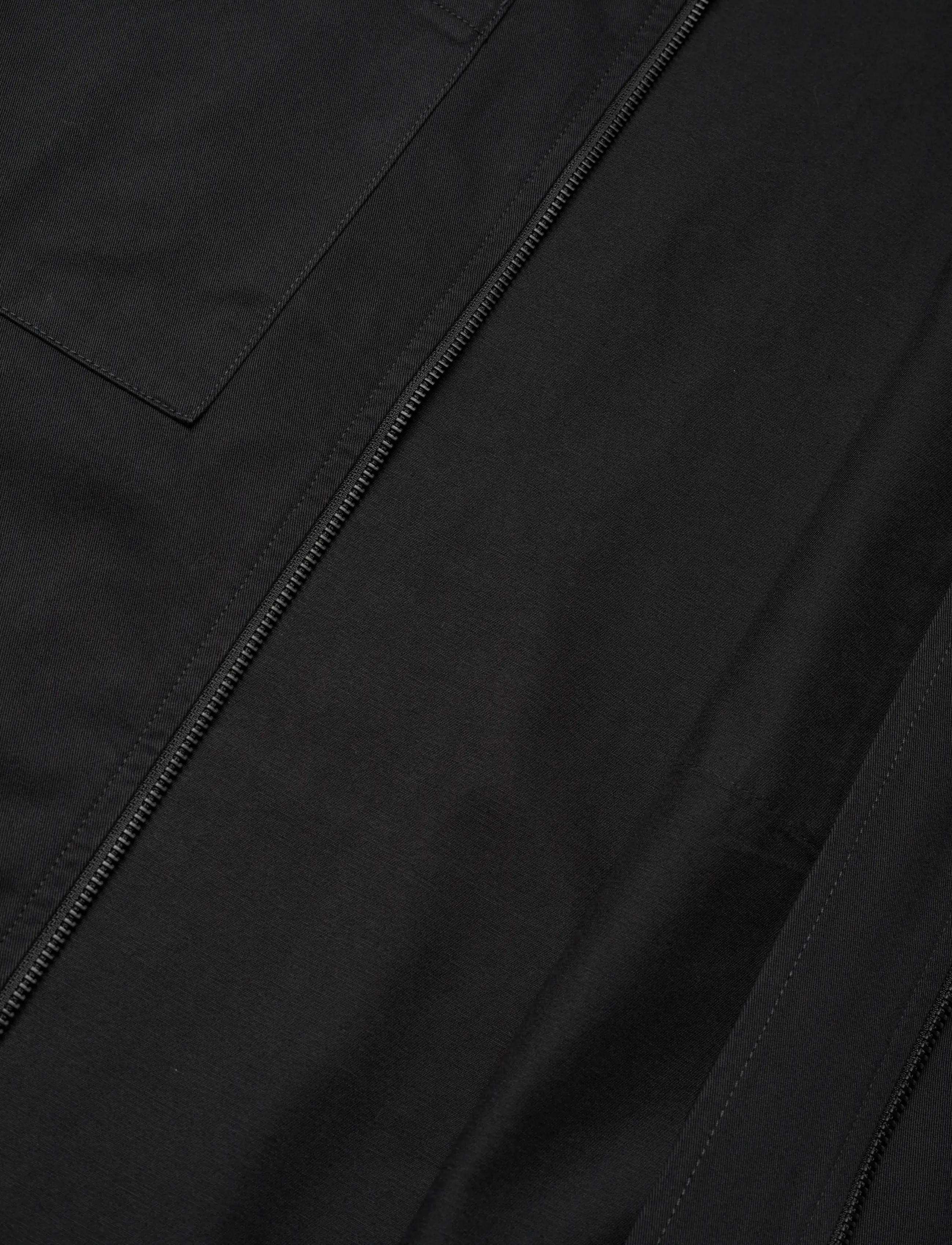 Knowledge Cotton Apparel - Twill zip overshirt - shop efter anledning - black jet - 4
