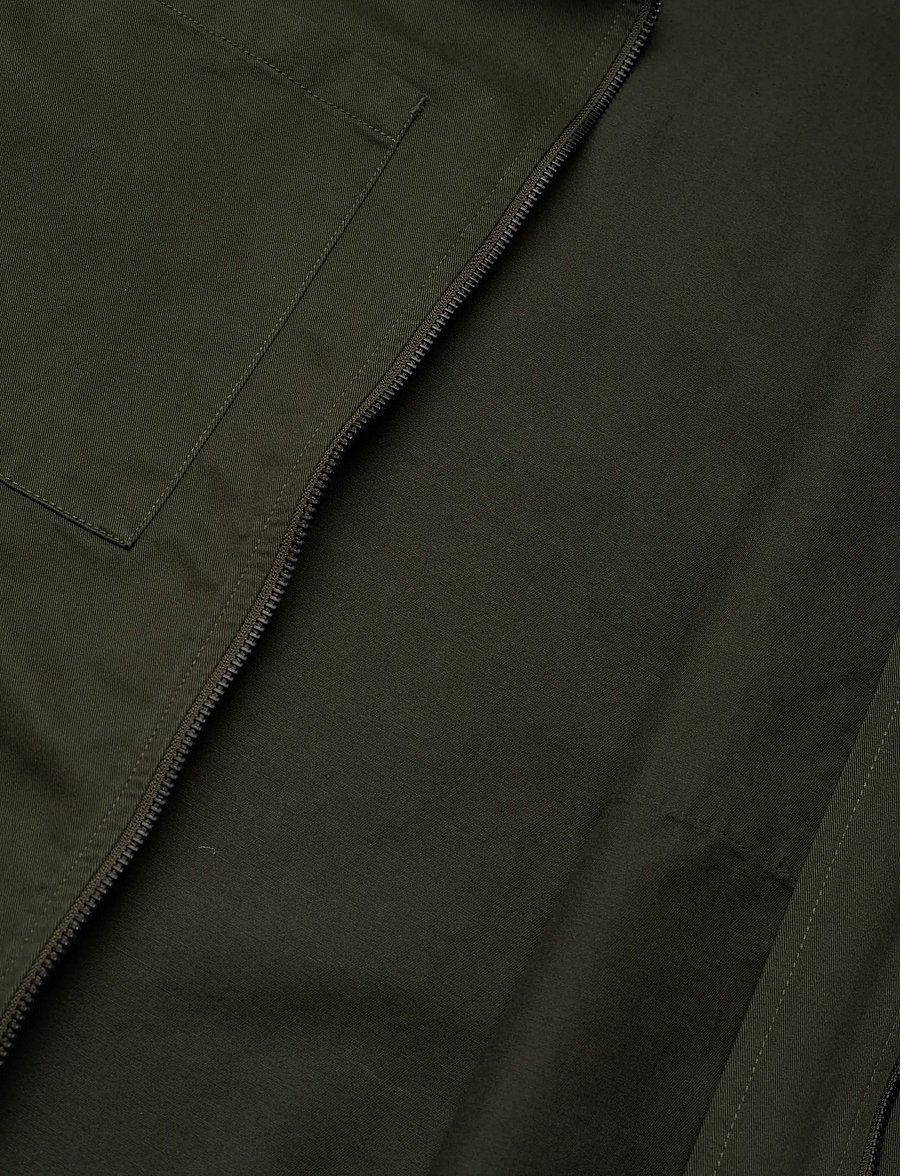 Knowledge Cotton Apparel - Twill zip overshirt - Überhemden - forest night - 4