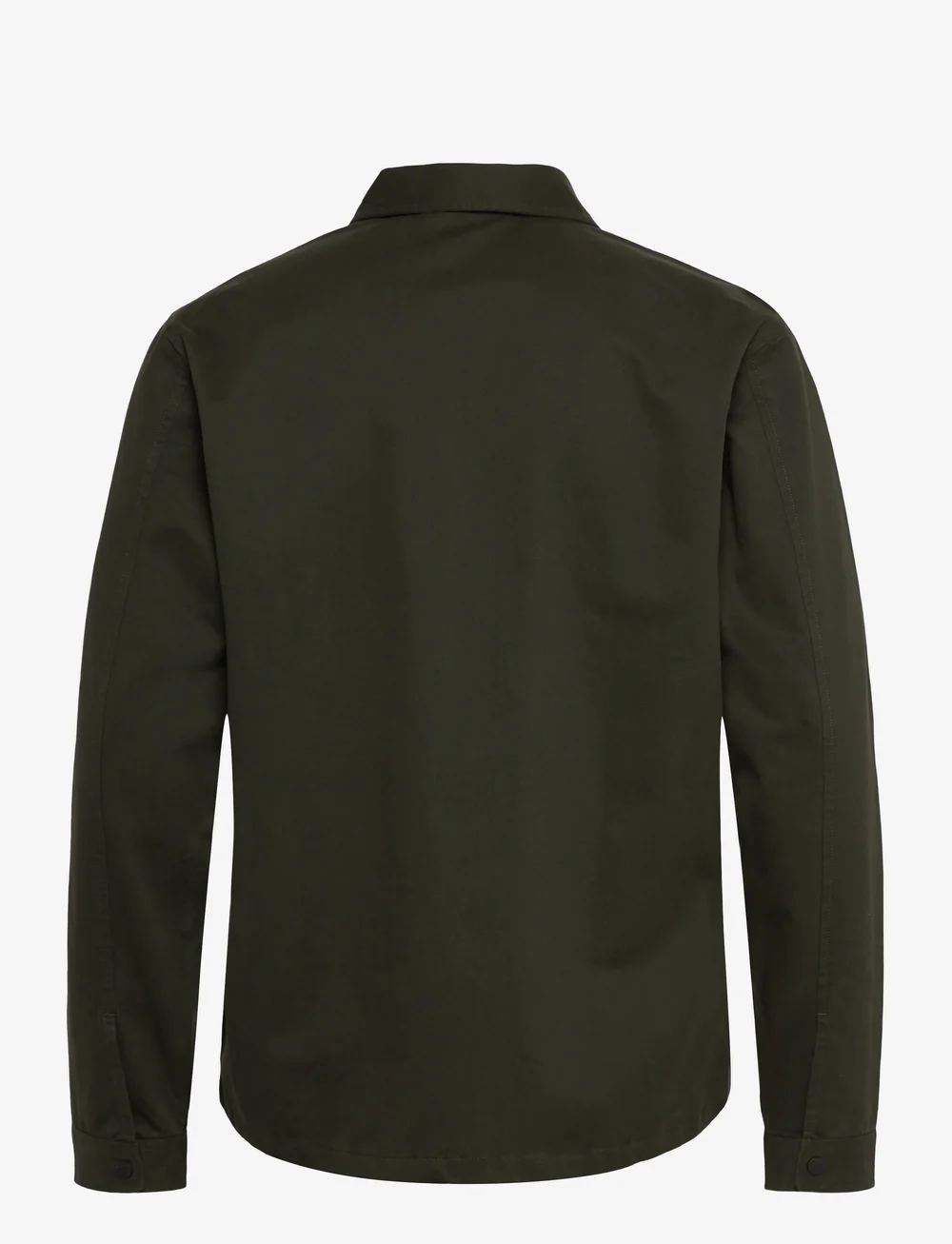 Knowledge Cotton Apparel - Twill zip overshirt - overshirts - forrest night - 1