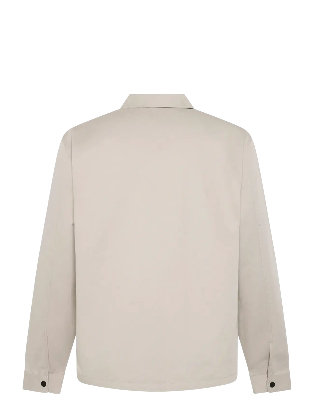 Knowledge Cotton Apparel - Twill zip overshirt - shop efter anledning - light feather gray - 2