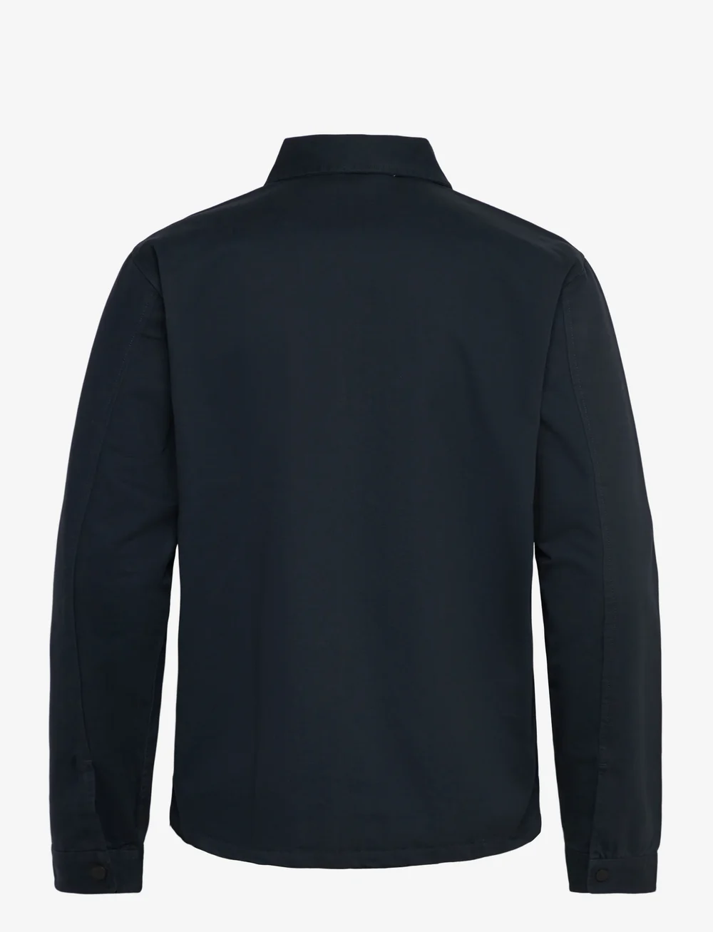 Knowledge Cotton Apparel - Twill zip overshirt - pealissärgid - total eclipse - 1