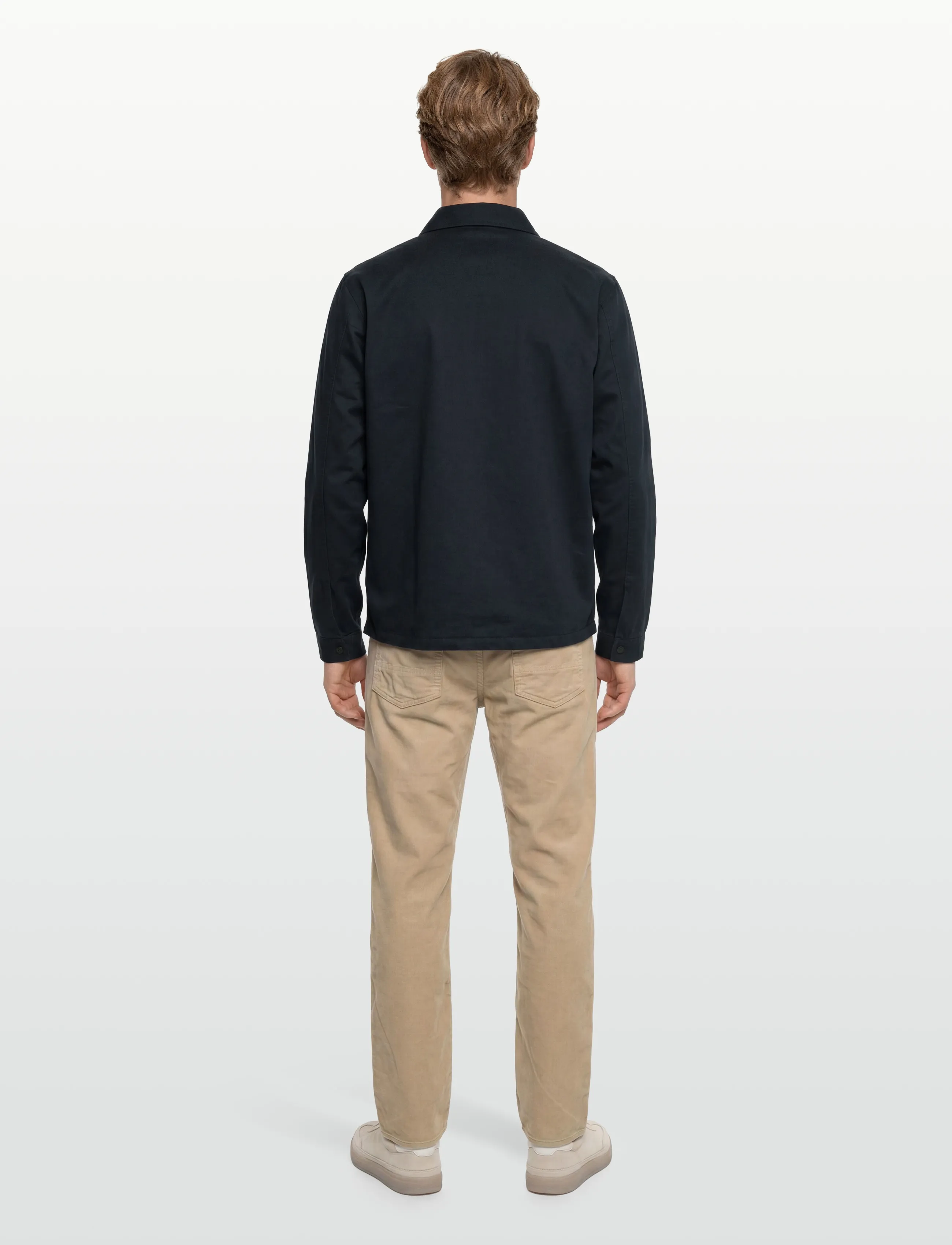 Knowledge Cotton Apparel - Twill zip overshirt - shoppa efter tillfälle - total eclipse - 4