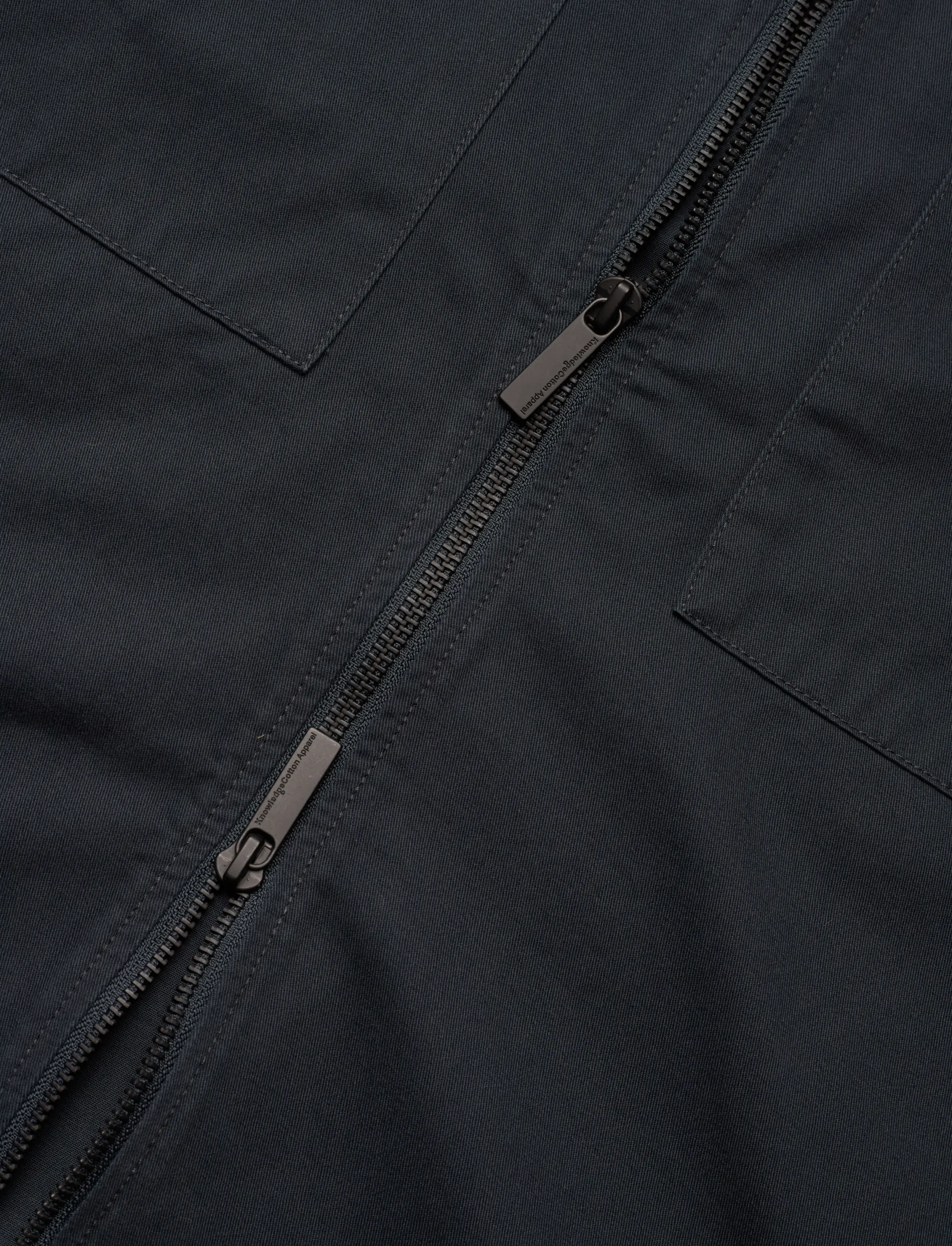 Knowledge Cotton Apparel - Twill zip overshirt - nach anlass kaufen - total eclipse - 3