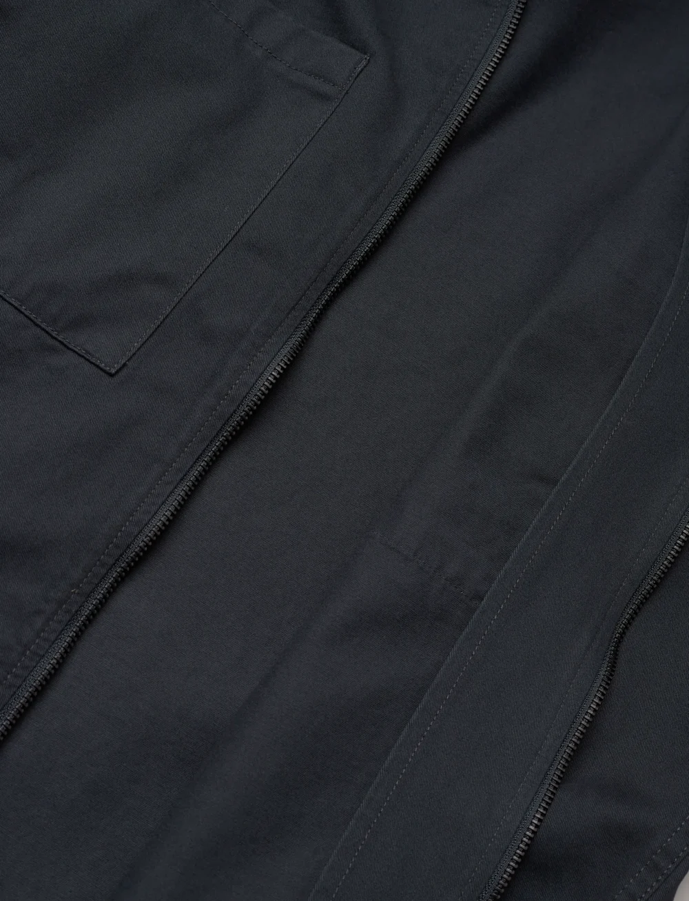 Knowledge Cotton Apparel - Twill zip overshirt - pealissärgid - total eclipse - 4