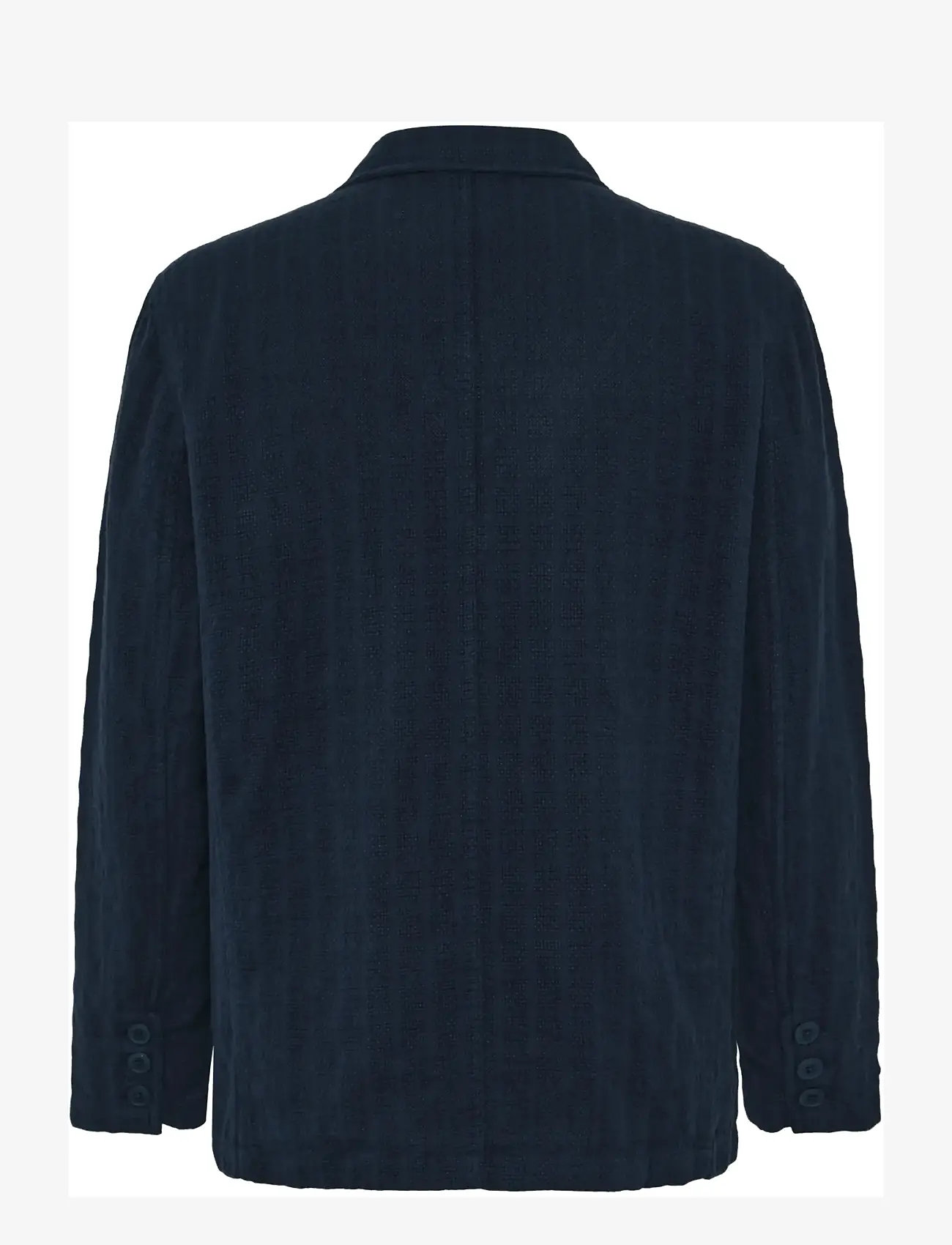 Knowledge Cotton Apparel - Structure blazer - enkeltradede blazere - night sky - 1