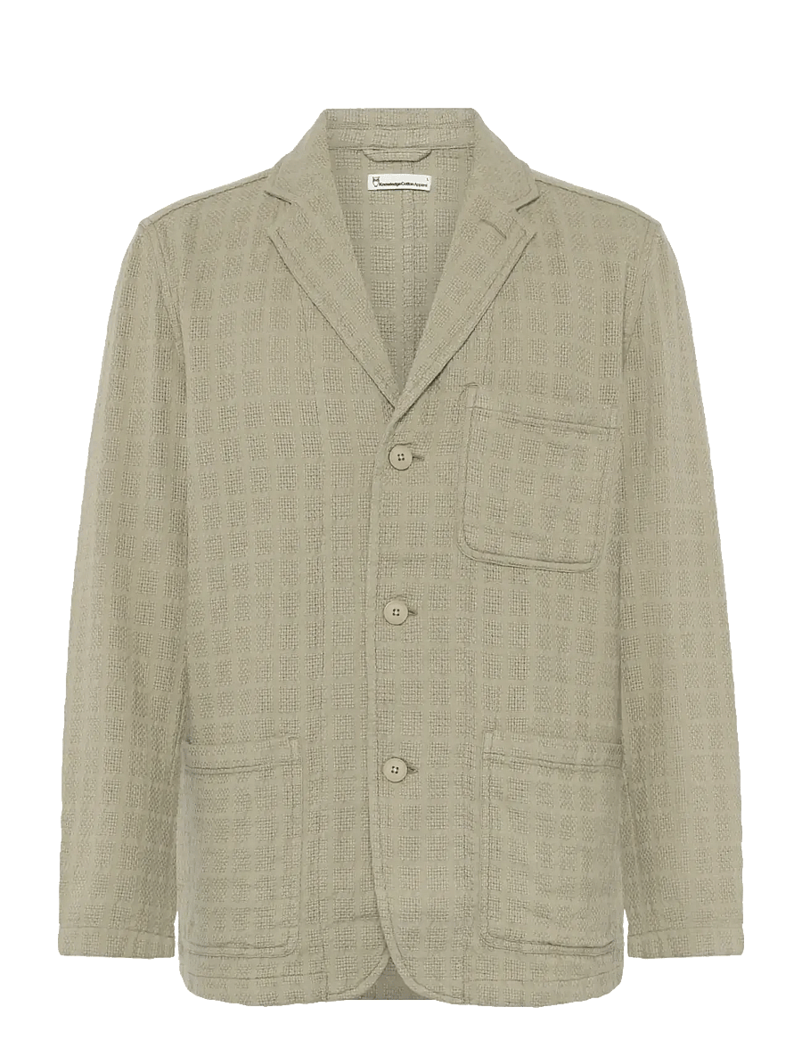 Knowledge Cotton Apparel - Structure blazer - enkeltradede blazere - twill - 1