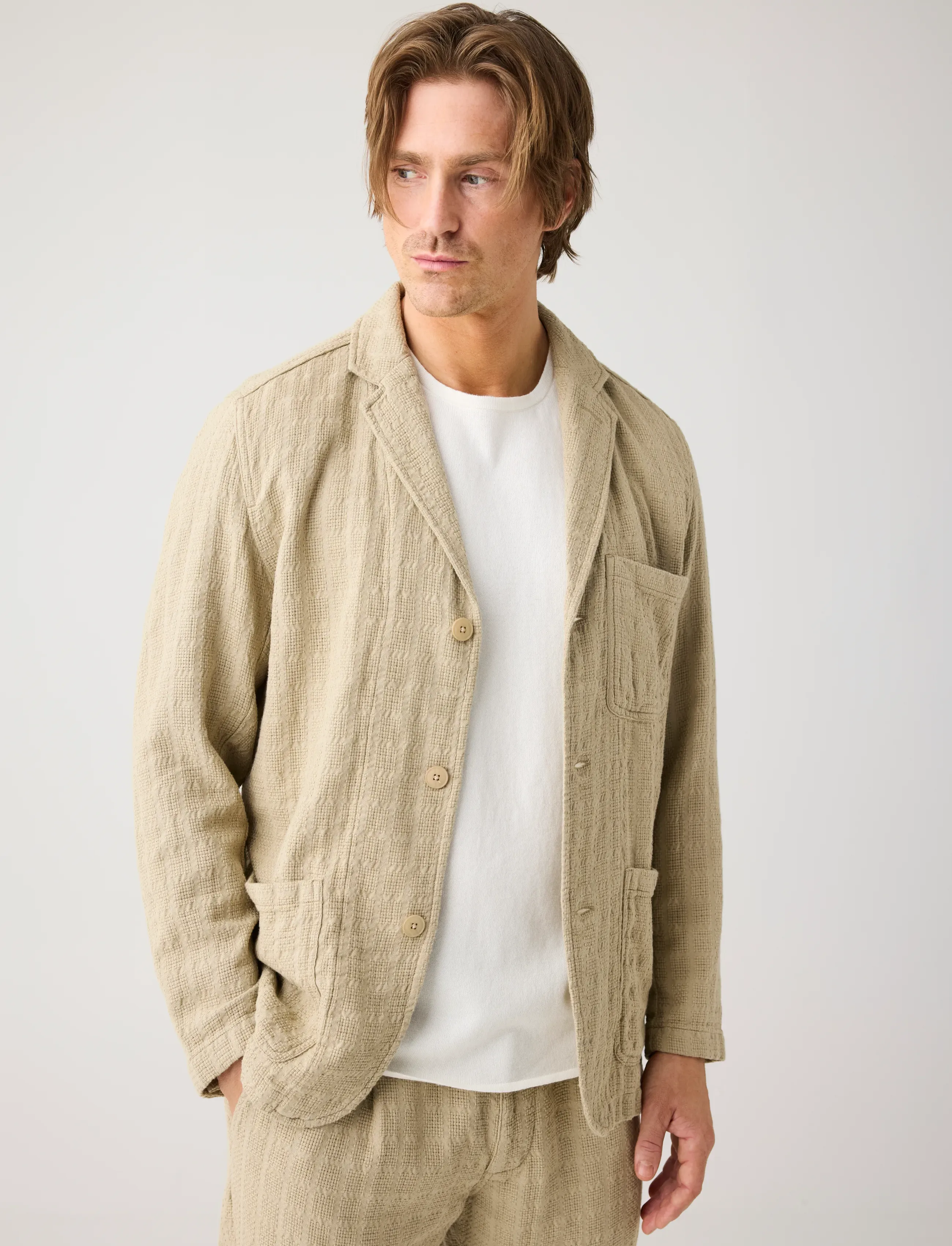 Knowledge Cotton Apparel - Structure blazer - enkelknäppta kavajer - twill - 3