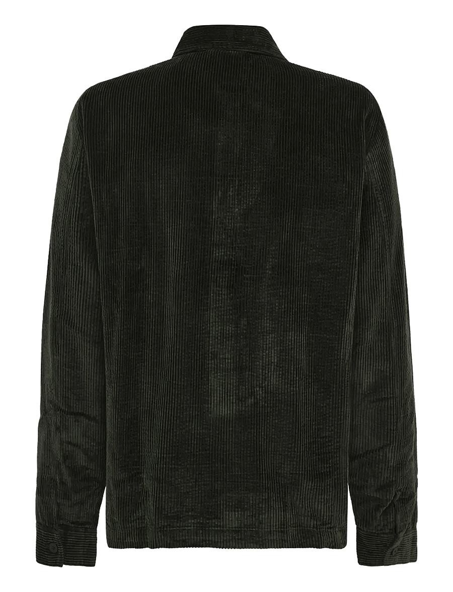 Knowledge Cotton Apparel - Corduroy overshirt - Überhemden - forest night - 2