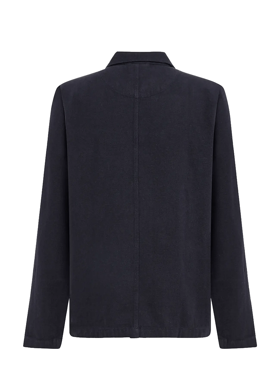Knowledge Cotton Apparel - Canvas overshirt - herbstjacken - night sky - 2