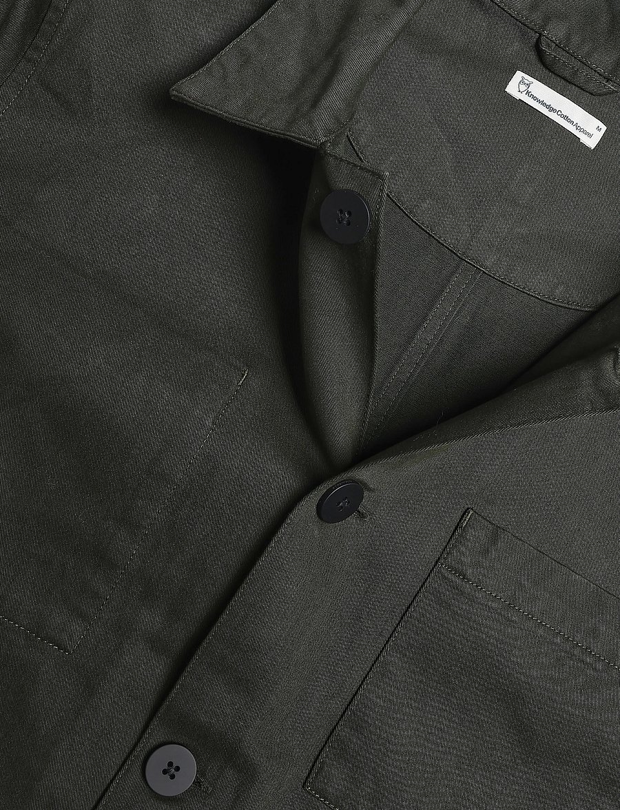 Knowledge Cotton Apparel - Twill core overshirt - osta olukorra järgi - forrest night - 2