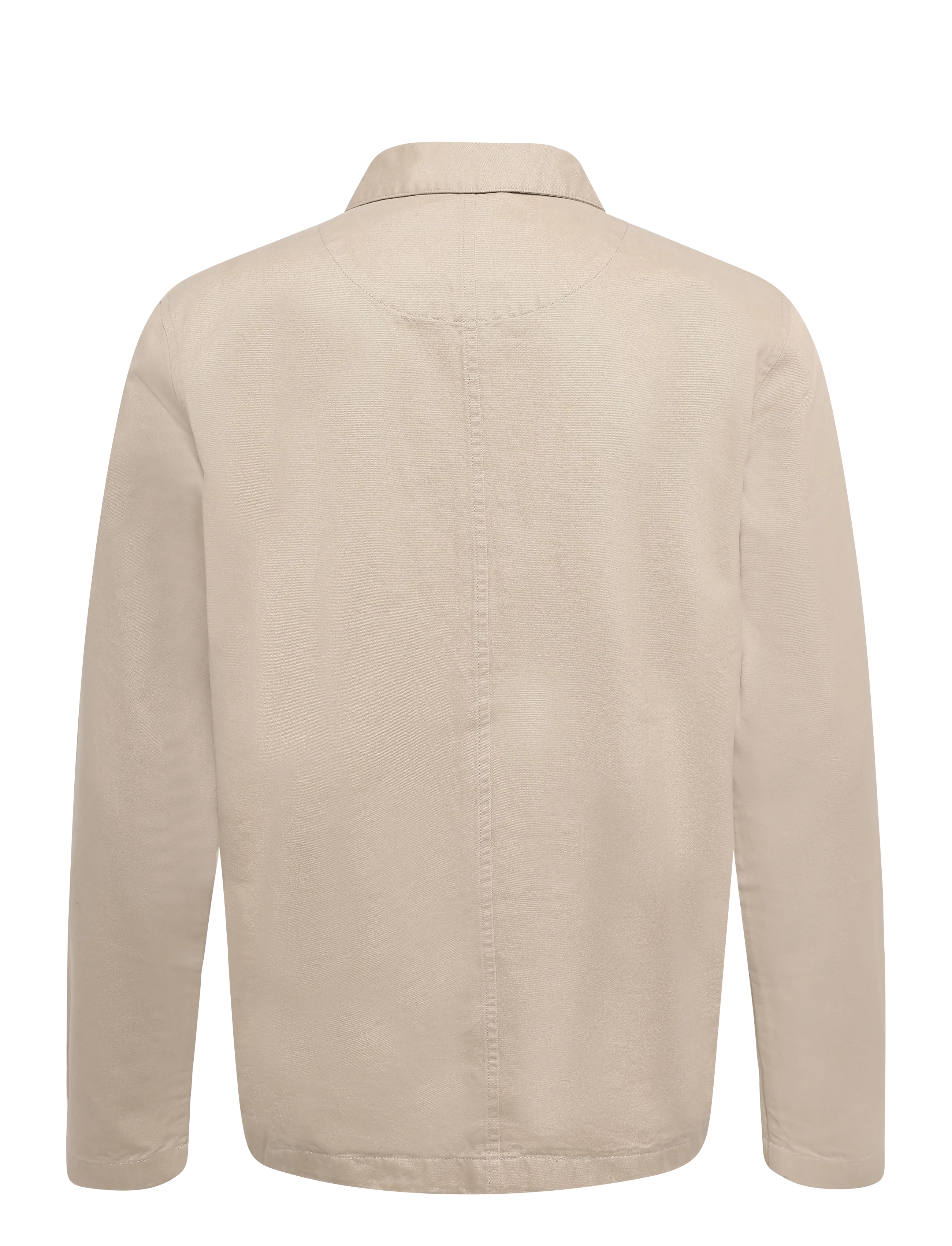 Knowledge Cotton Apparel - Twill core overshirt - shop efter anledning - light feather gray - 1