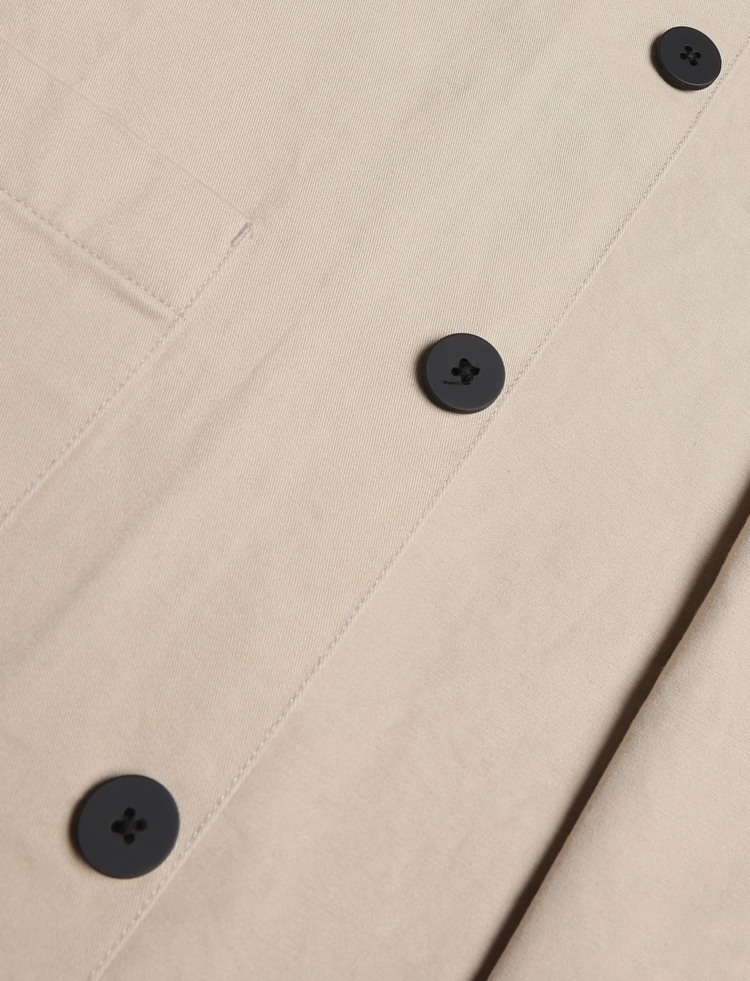 Knowledge Cotton Apparel - Twill core overshirt - shop efter anledning - light feather gray - 3