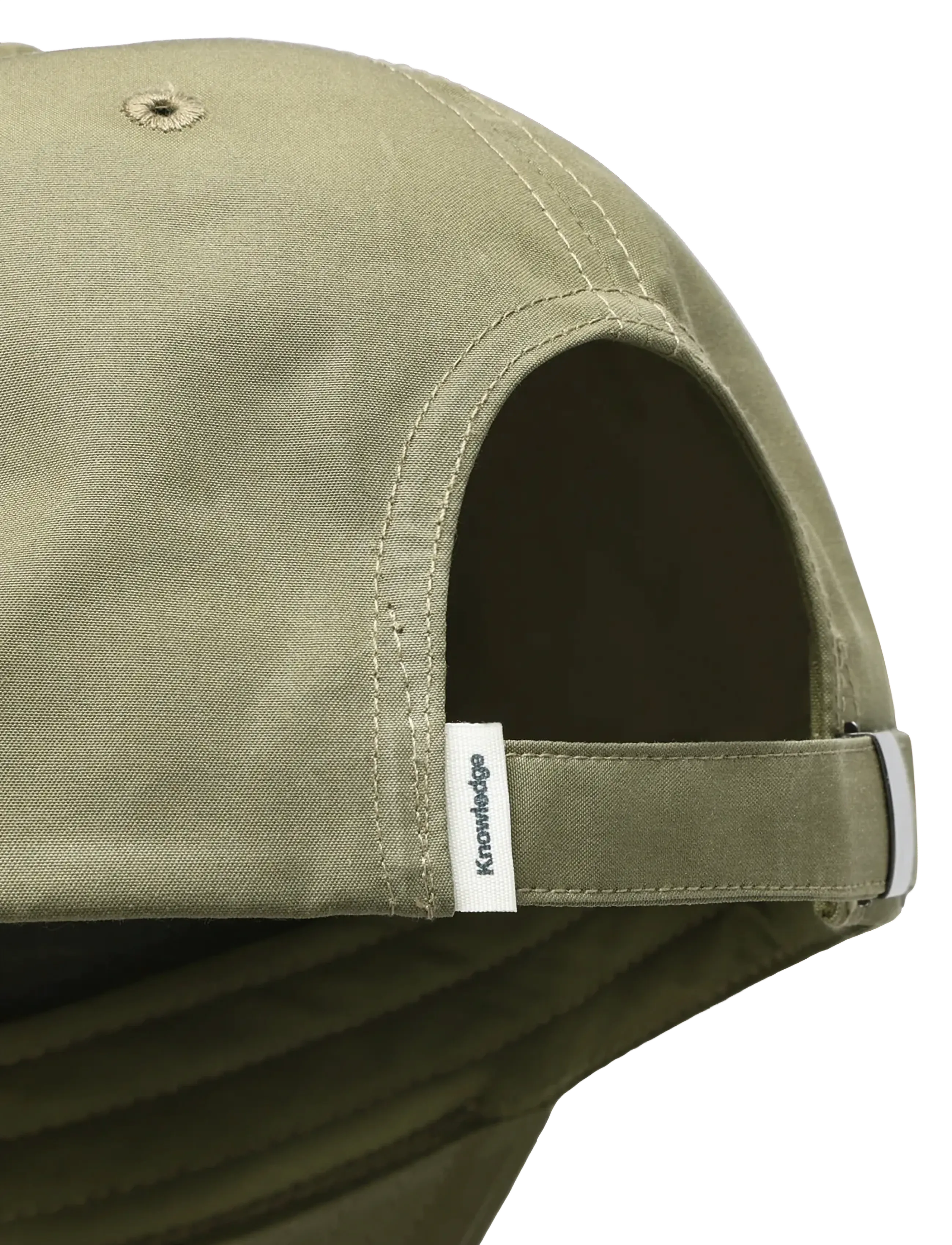Knowledge Cotton Apparel - Vent canvas 200 badge cap - nokamütsid - burned olive - 1