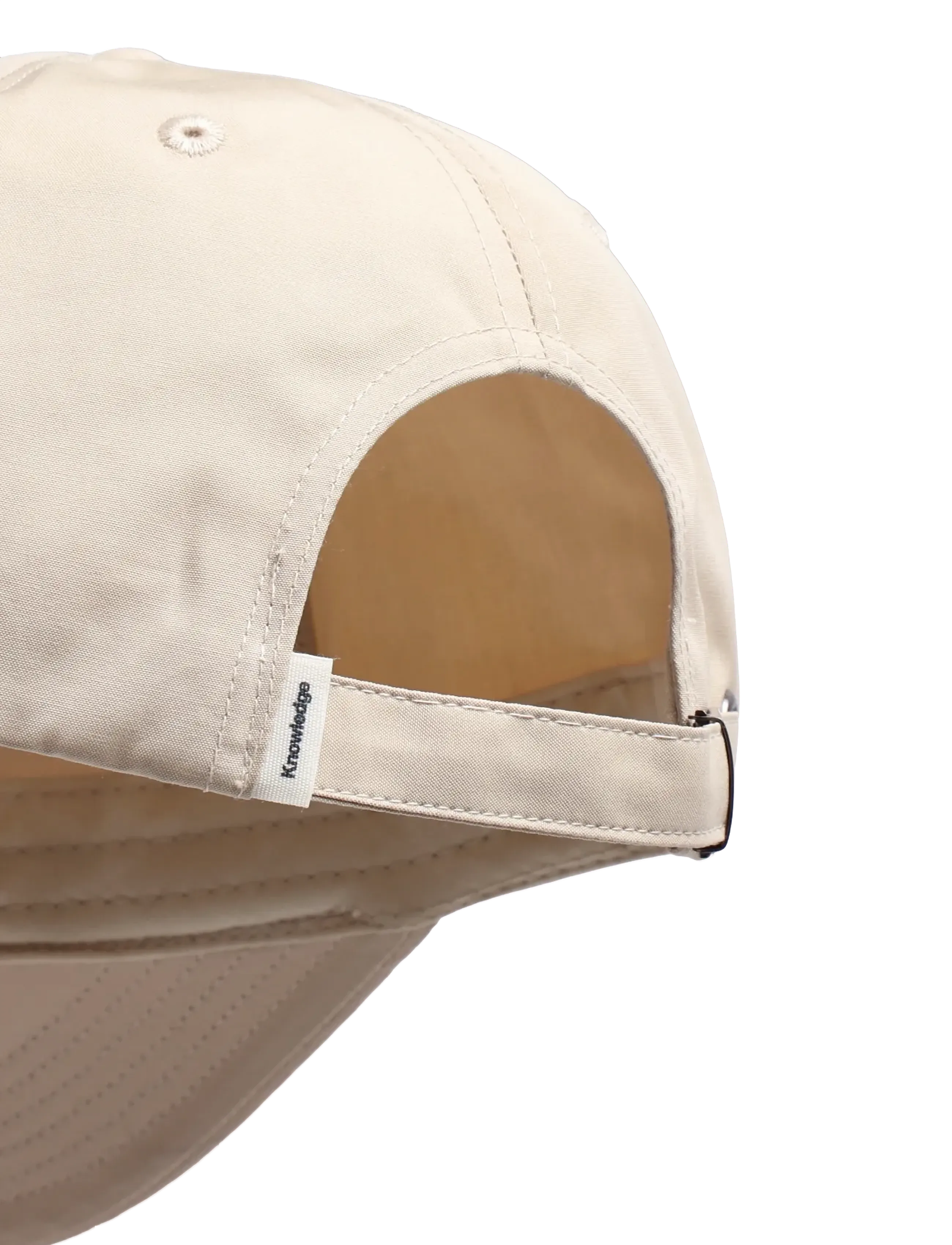 Knowledge Cotton Apparel - Vent canvas 200 badge cap - nokamütsid - light feather gray - 2