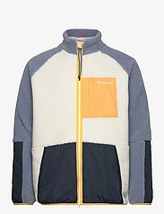 Knowledge Cotton Apparel - Teddy polyester zip sweat - GRS/Veg - mid layer jackets - egret - 0