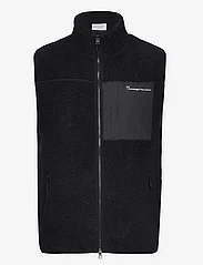Knowledge Cotton Apparel - Teddy fleece vest - GRS/Vegan - truien en hoodies - black jet - 0